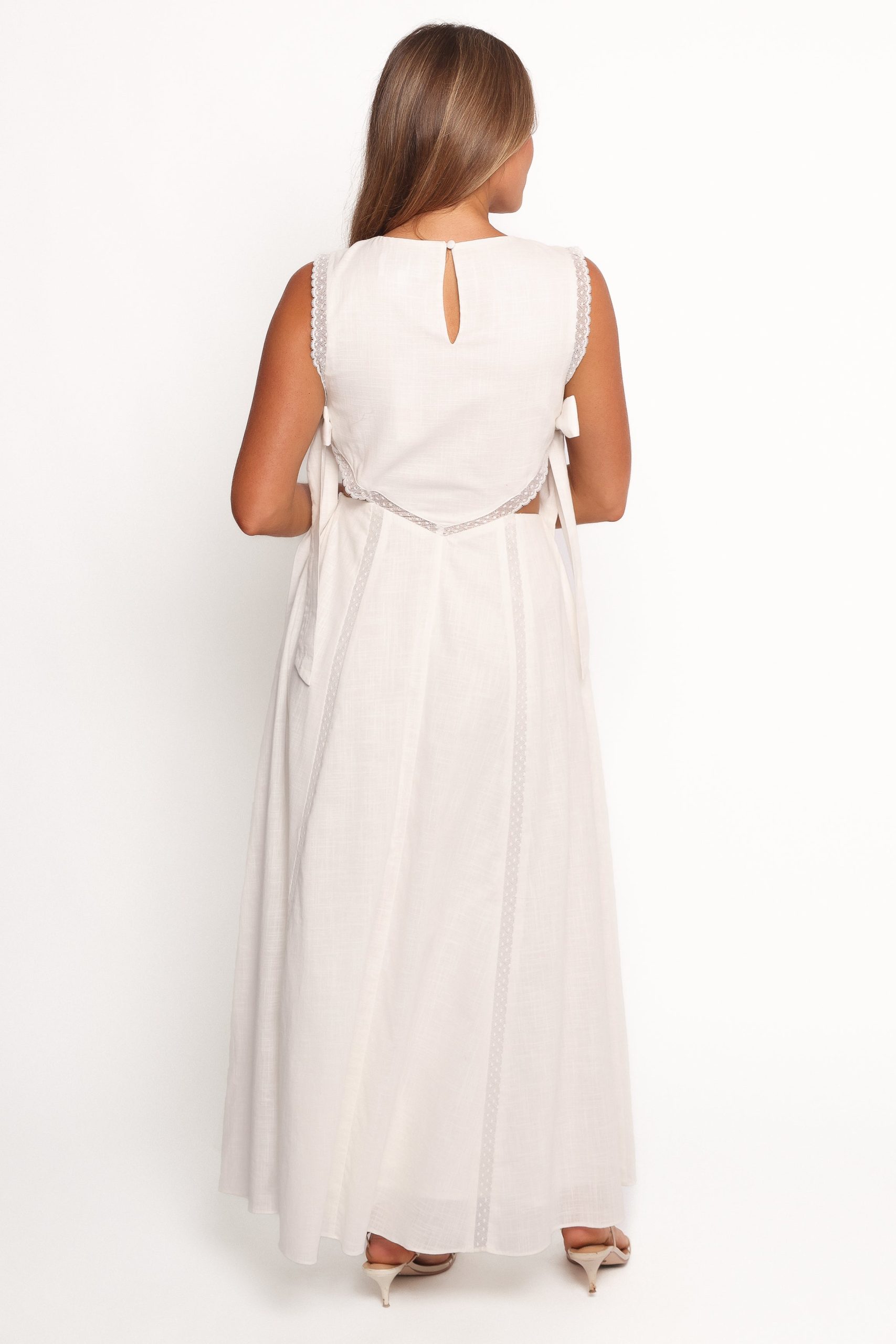Rochelle Maxi Dress - Off White - Image 4