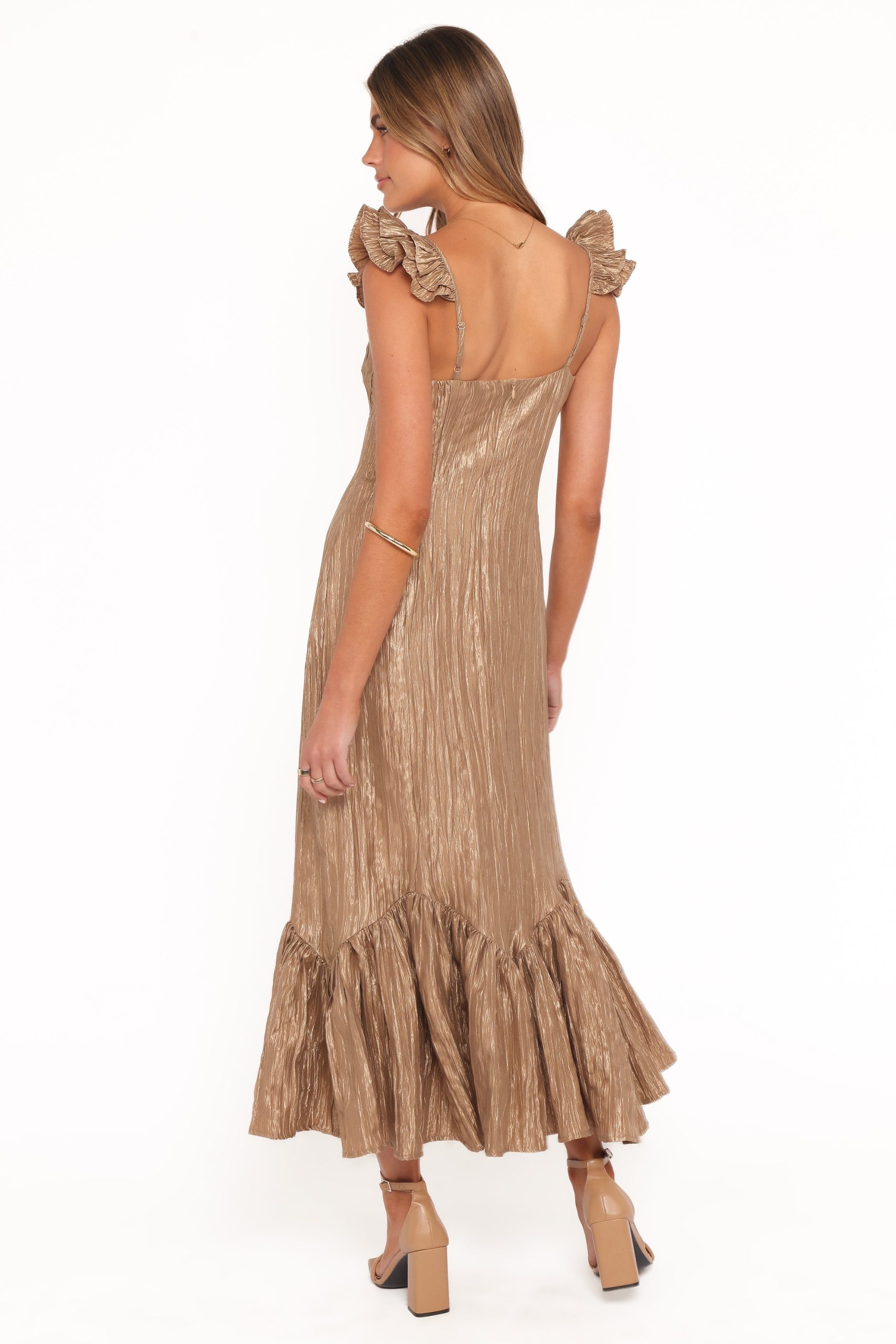 Romola Midi Dress - Bronze - Image 4