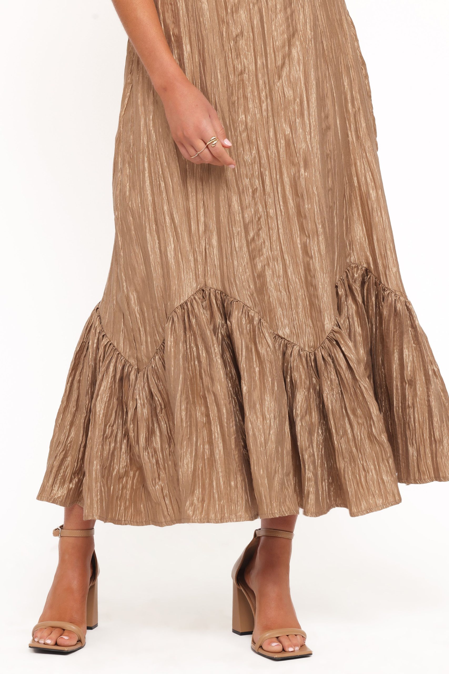 Romola Midi Dress - Bronze - Image 5