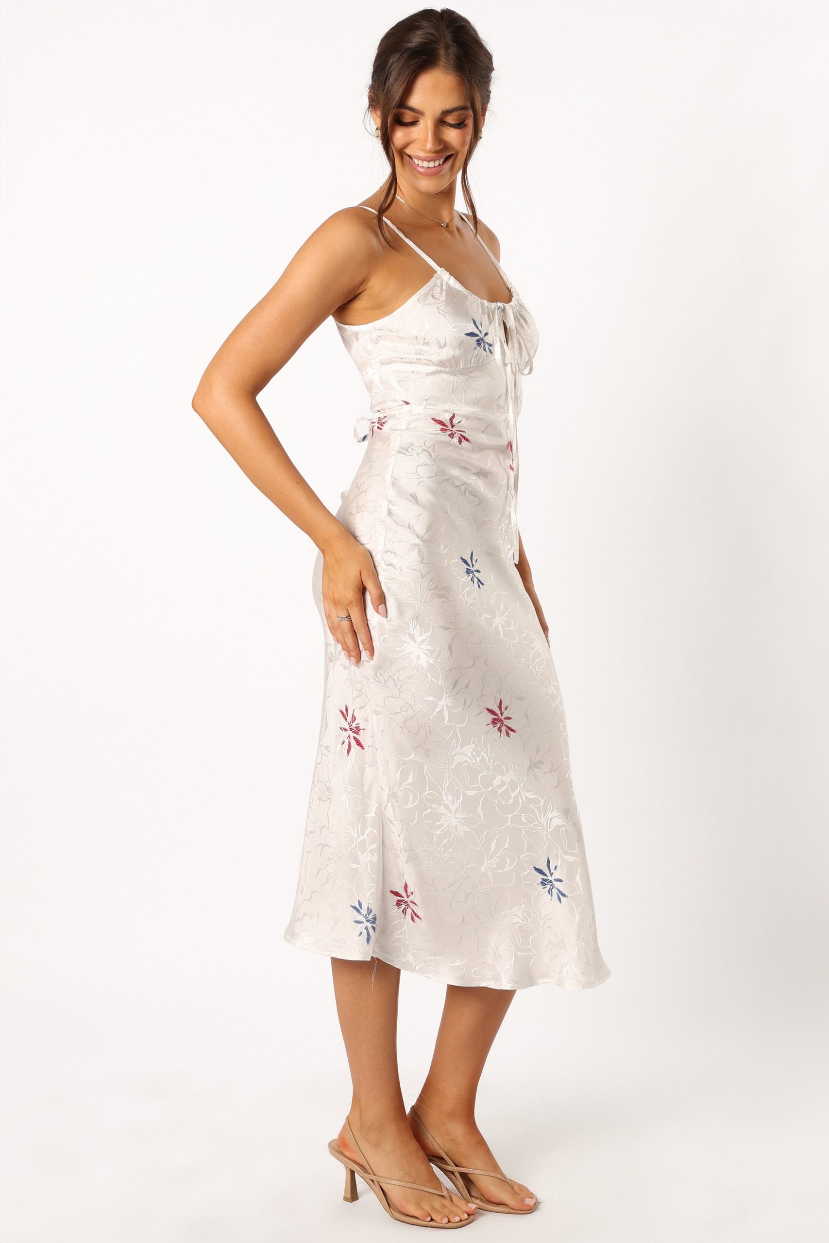 Rosa Midi Dress - White - Image 5