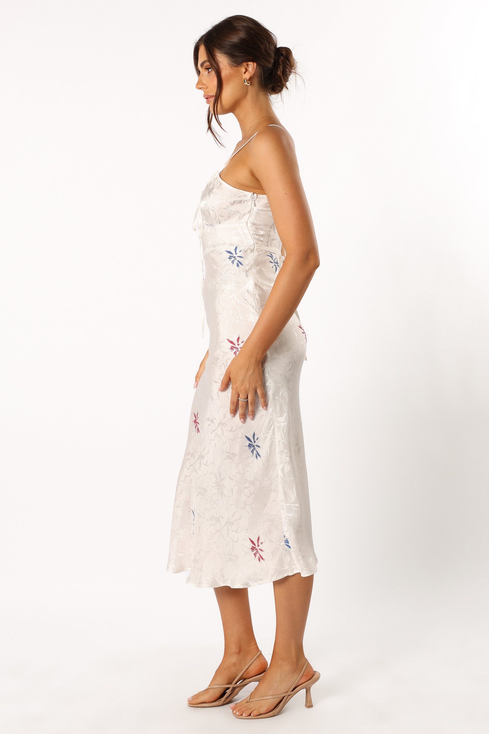 Rosa Midi Dress - White - Image 3