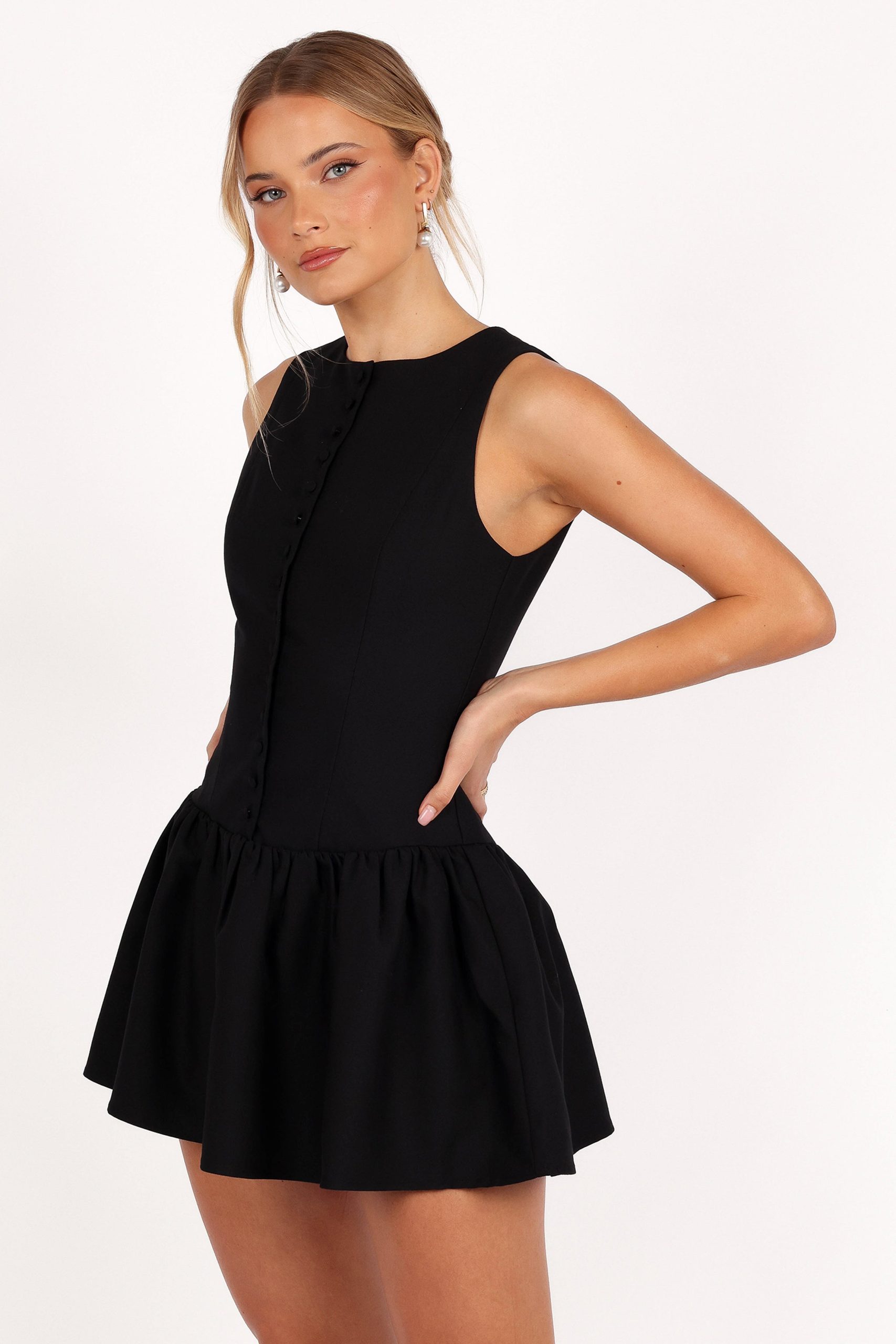 Ruth Mini Dress - Black - Image 3