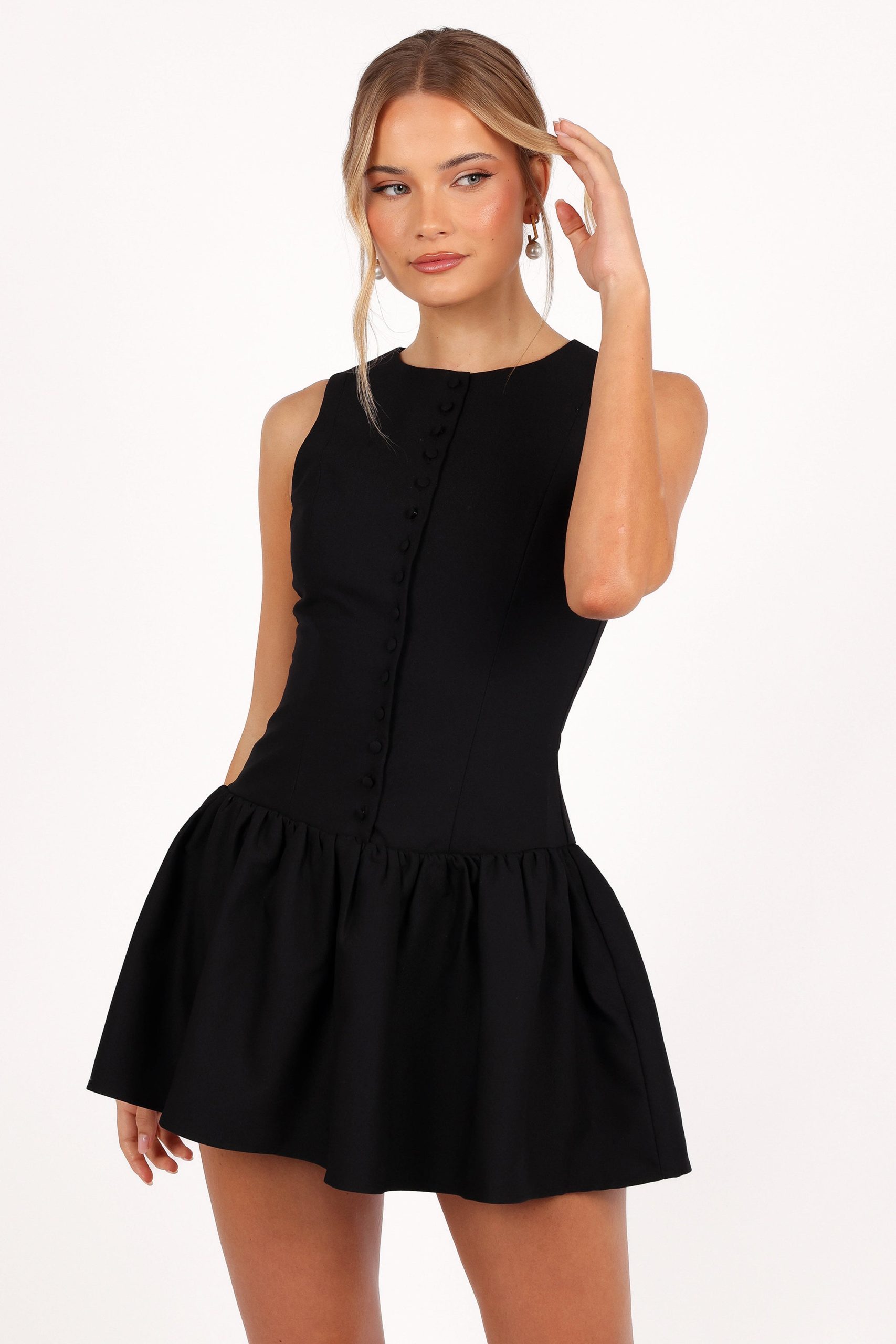 Ruth Mini Dress - Black - Image 5
