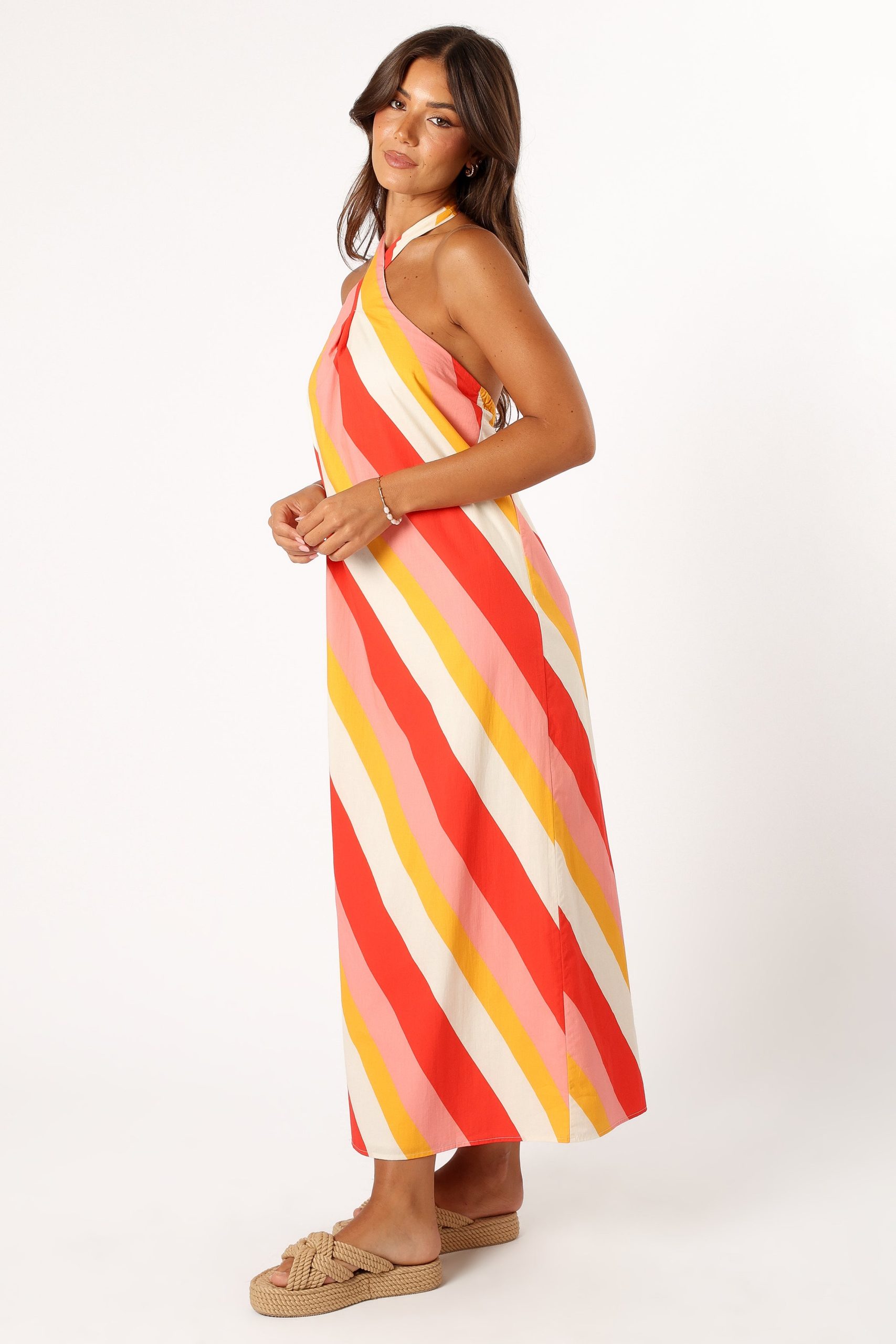 Sabbia Maxi Dress - Pink Stripe - Image 5