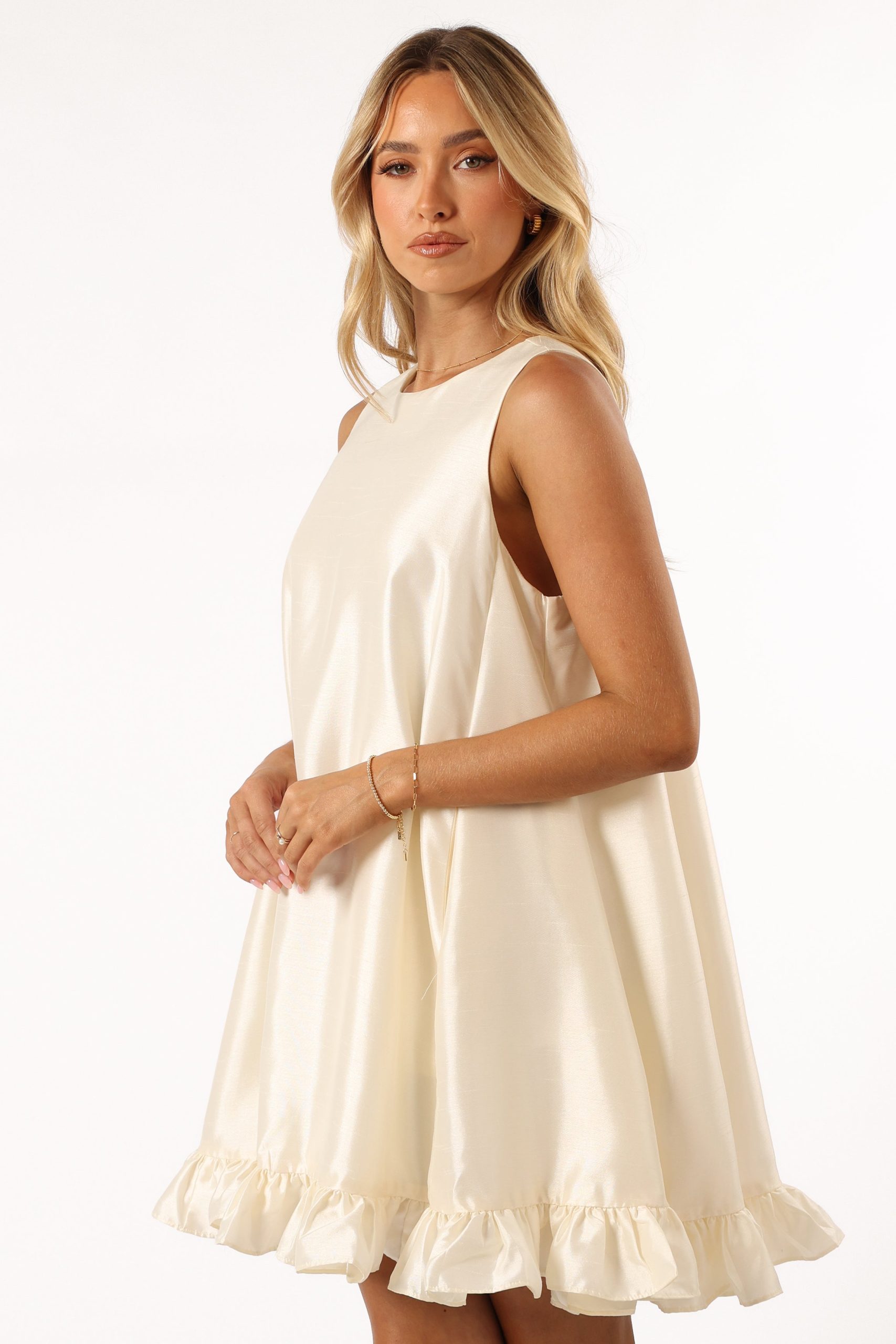 Sabrina Mini Dress - Cream - Image 6