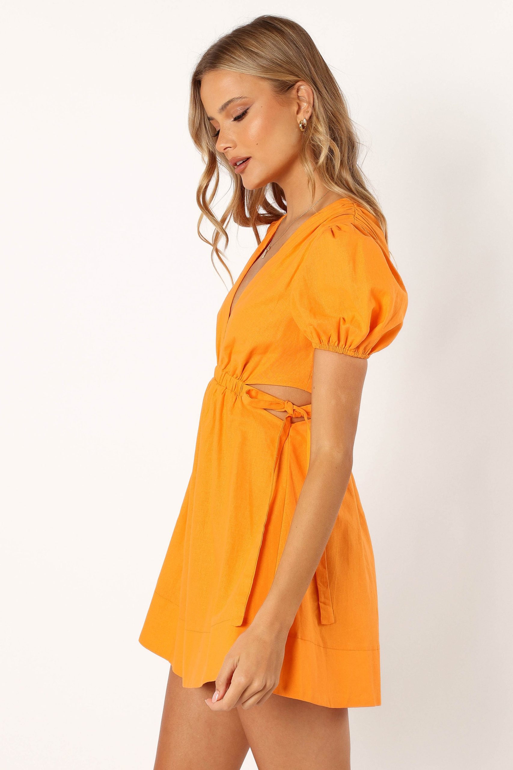 Sachie Cut Out Mini Dress - Orange - Image 2