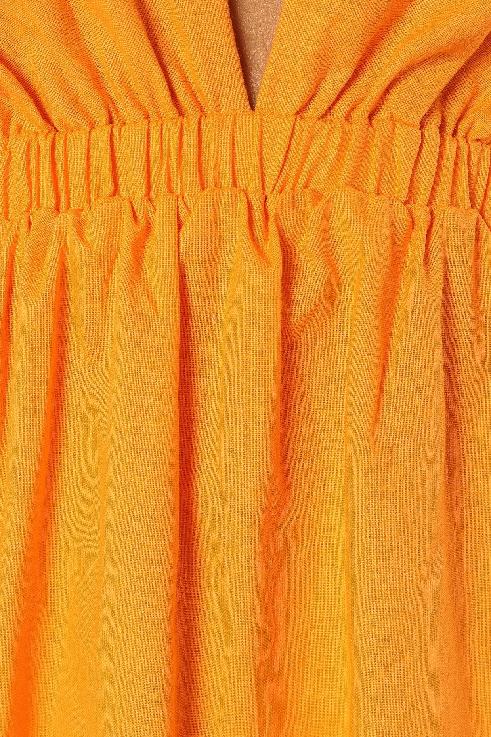 Sachie Cut Out Mini Dress - Orange - Image 7