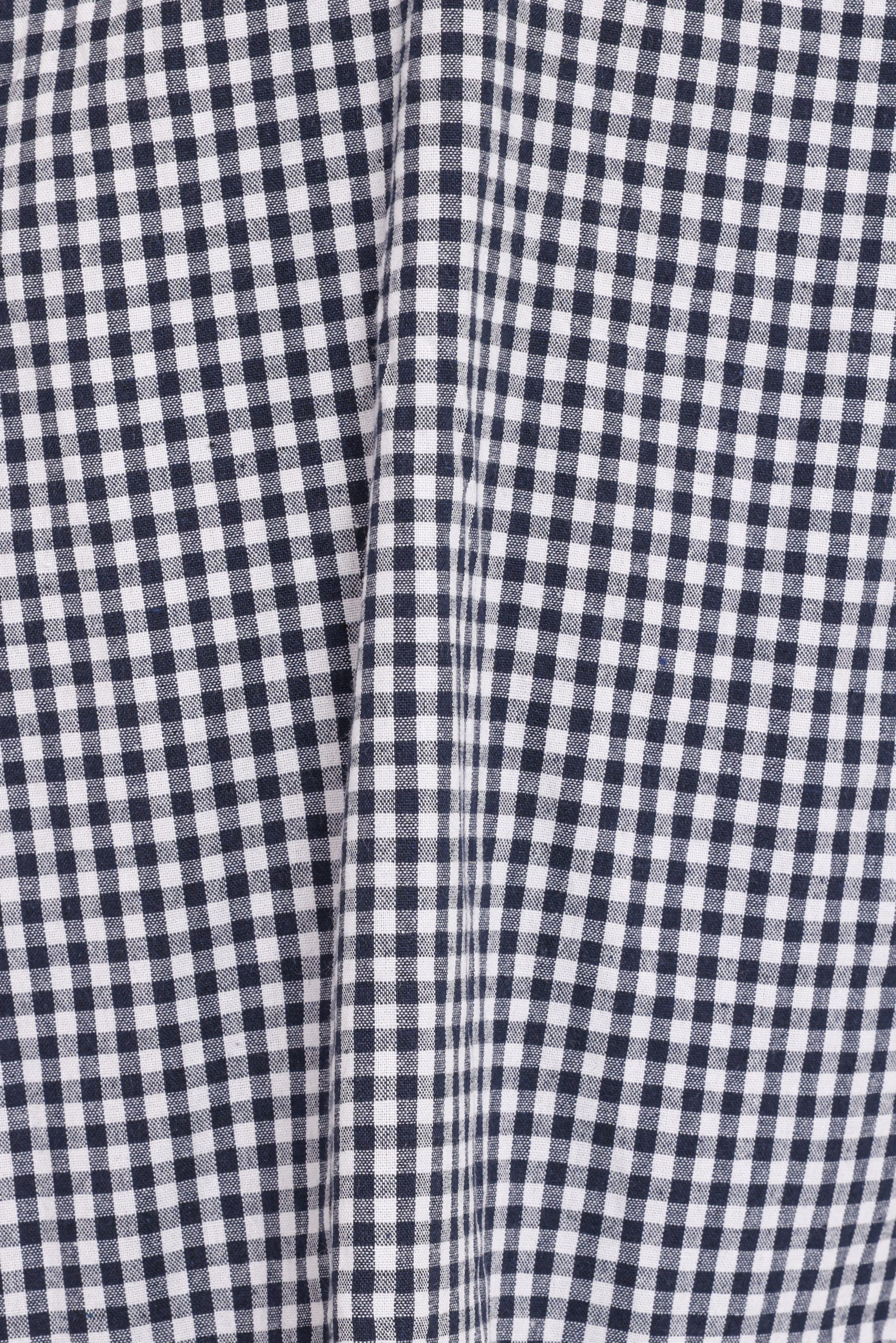 Samson Mini Dress - Navy Gingham - Image 7