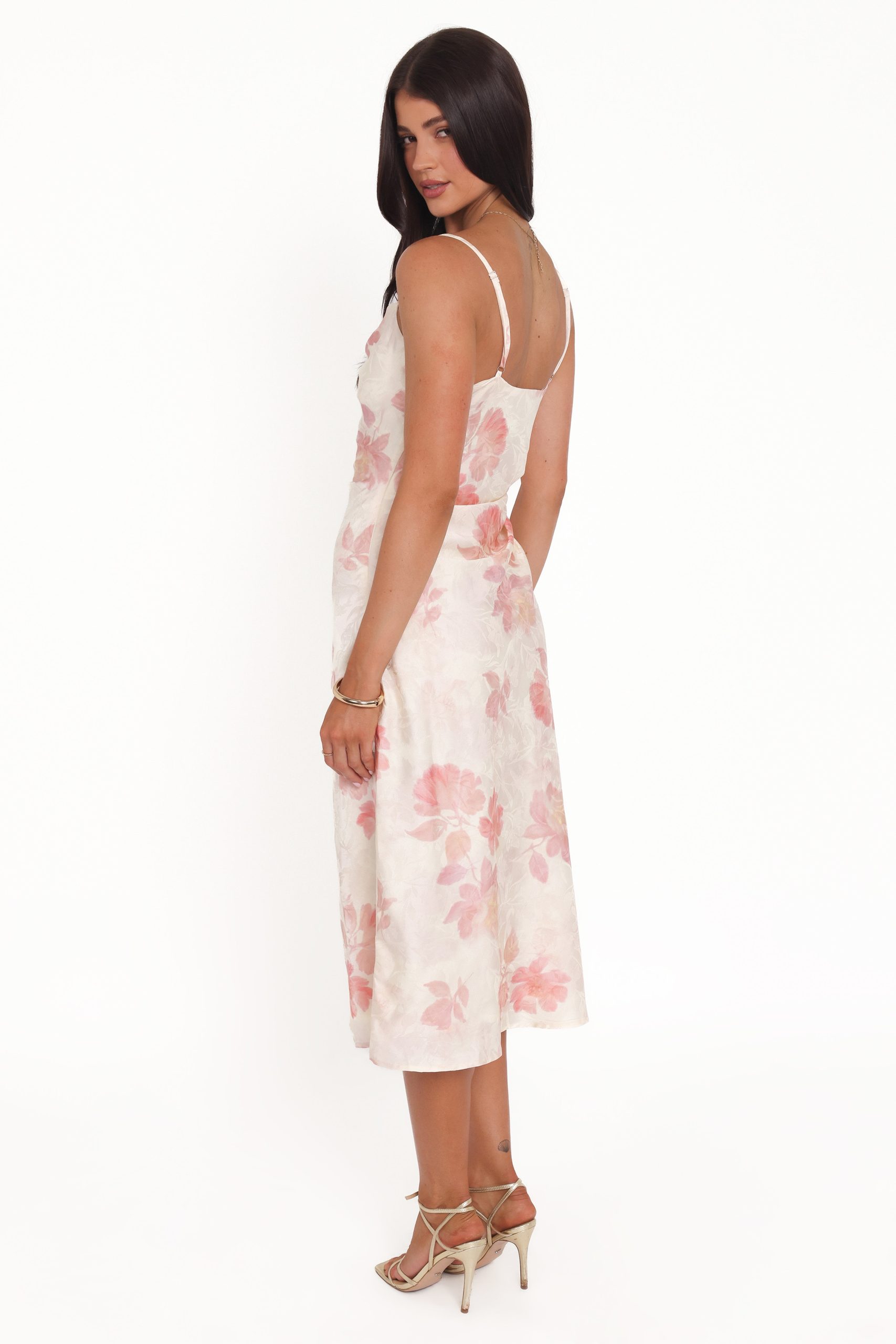 Sandrine Midi Dress - Pink Floral - Image 4