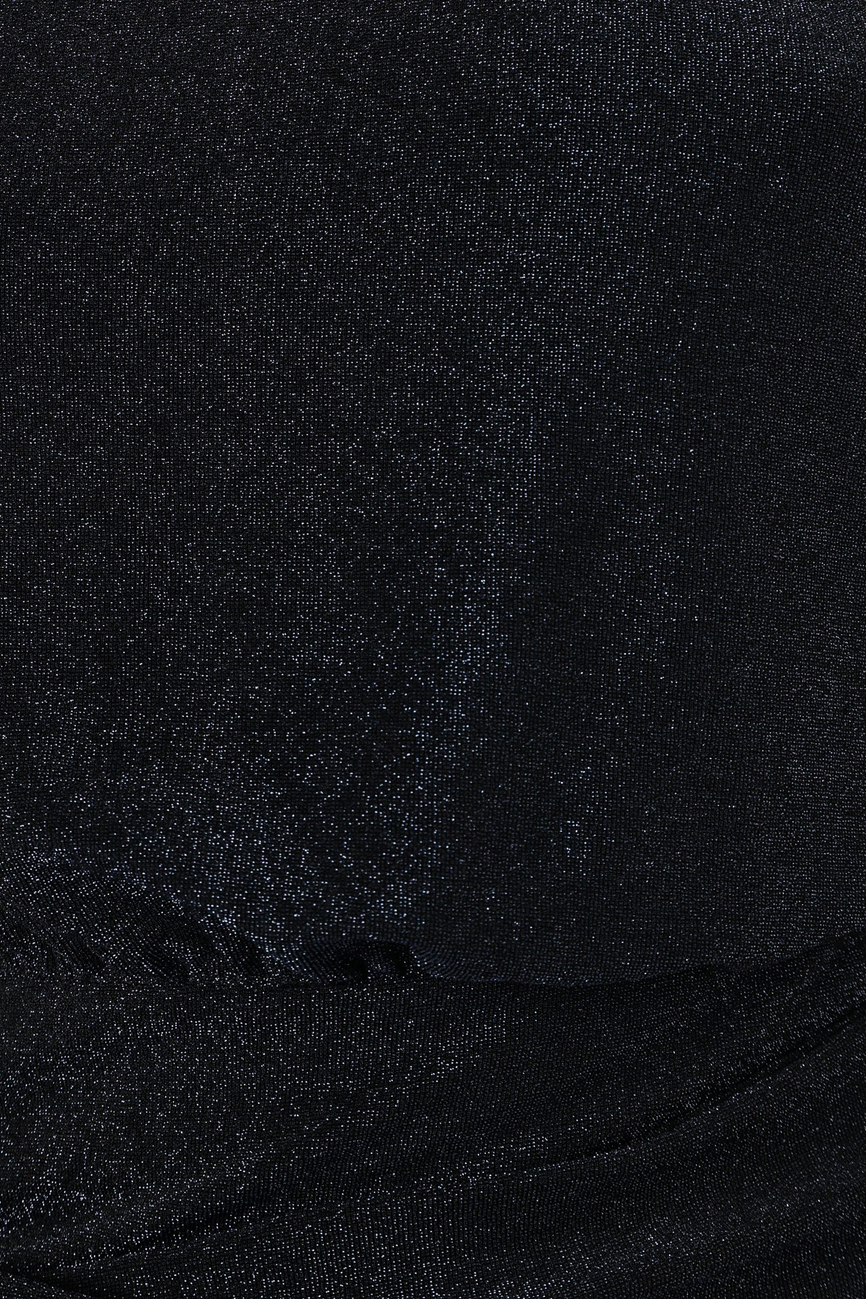 Santiago Off Shoulder Midi Dress - Navy - Image 9