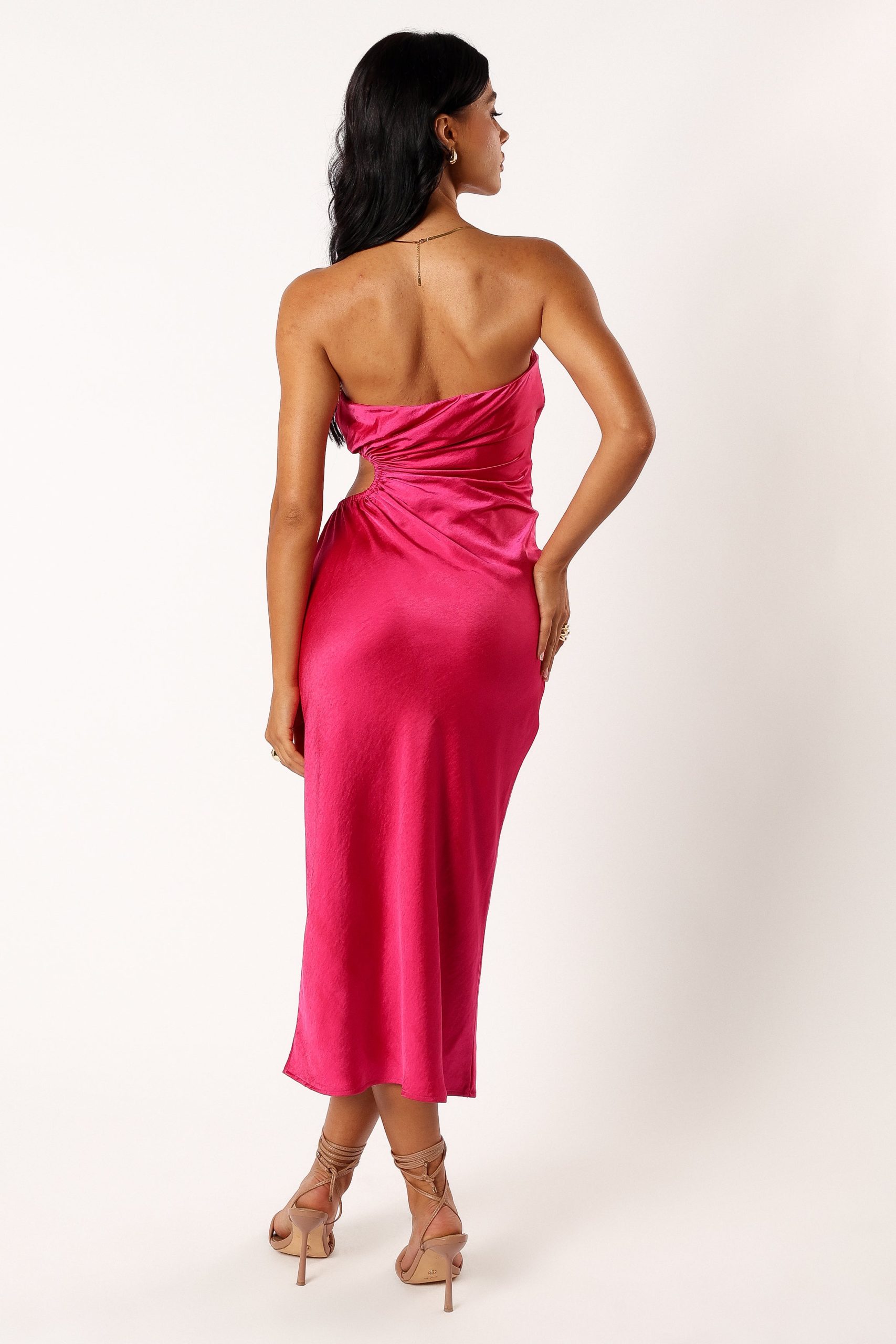 Saraya Midi Dress - Hot Pink - Image 6