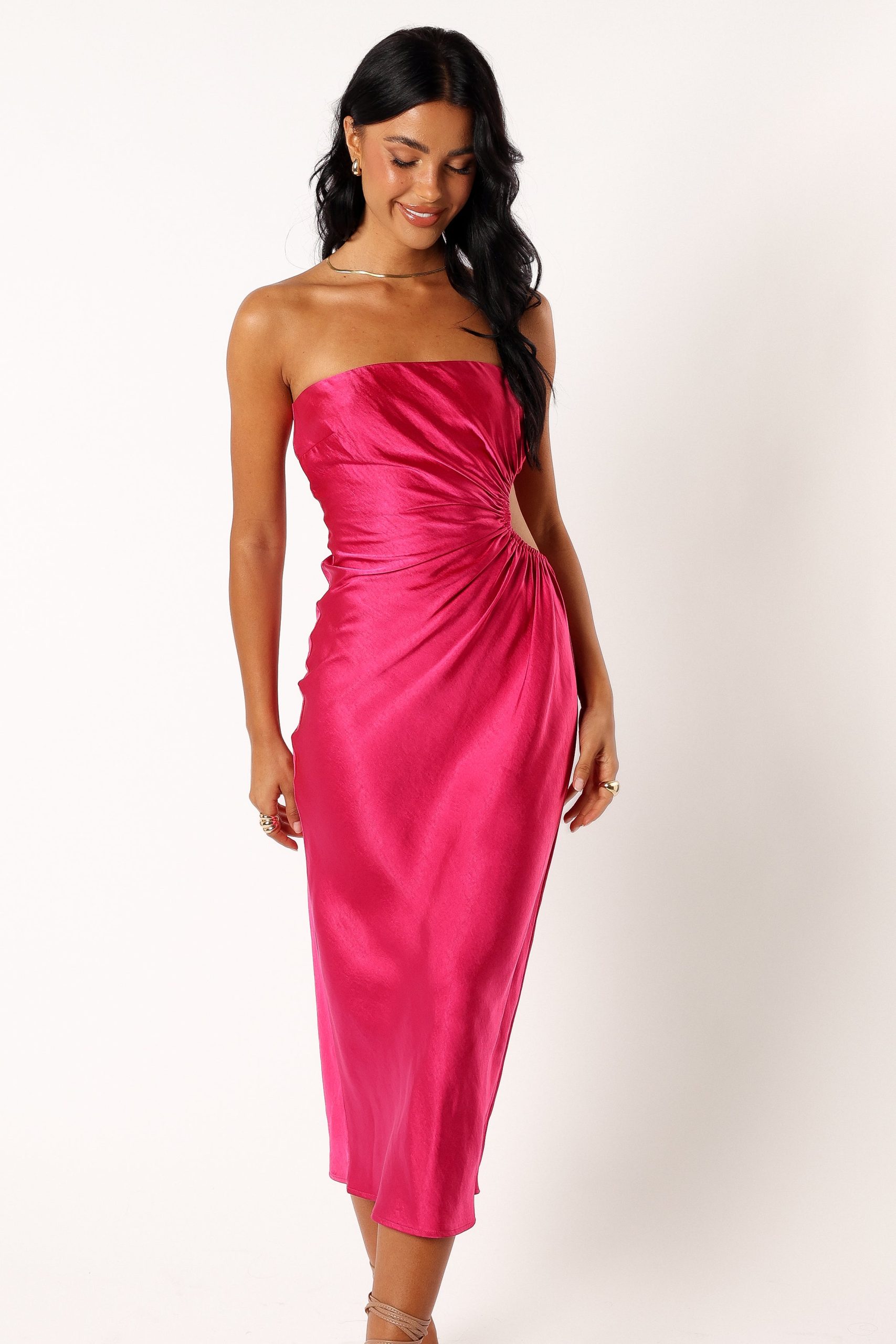 Saraya Midi Dress - Hot Pink - Image 8