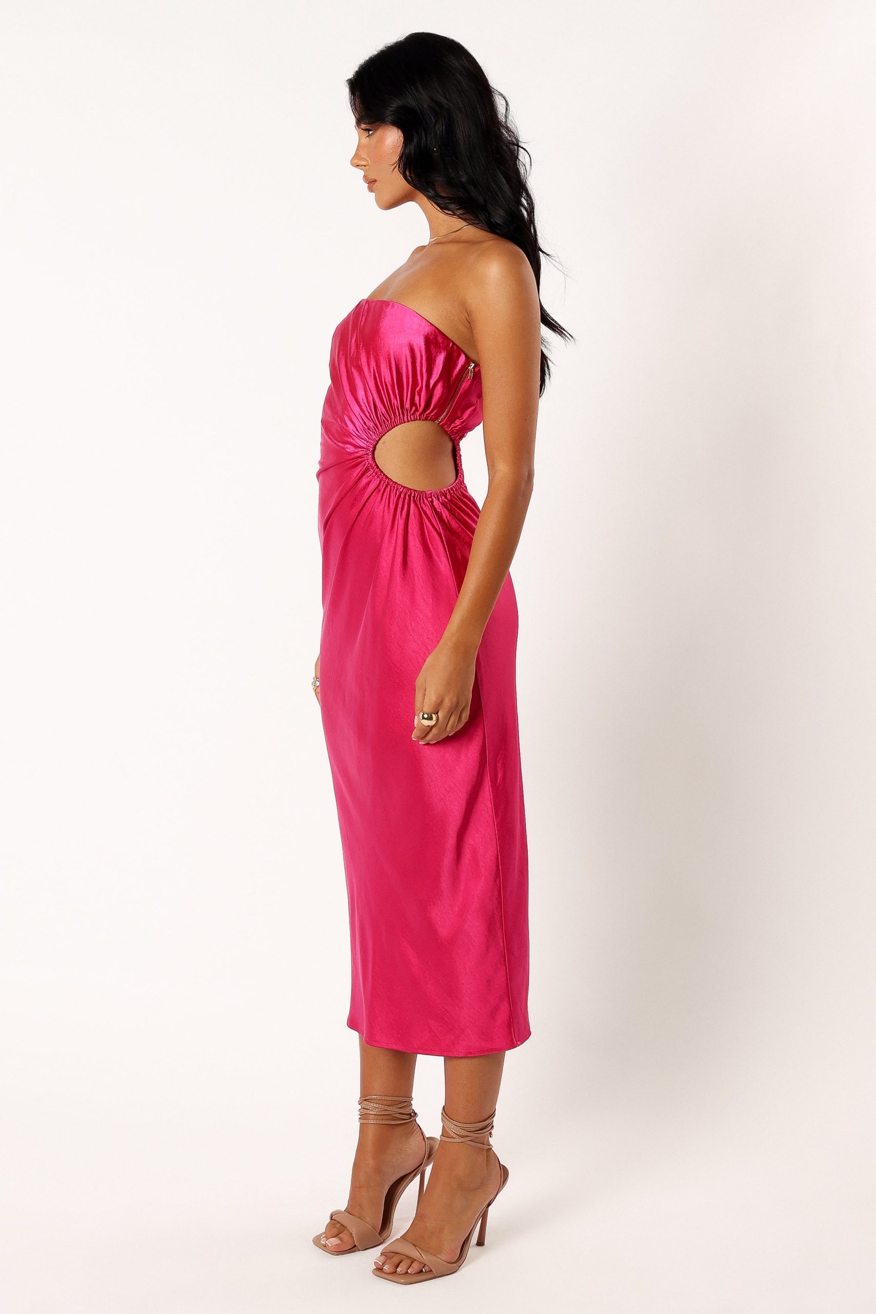 Saraya Midi Dress - Hot Pink - Image 7