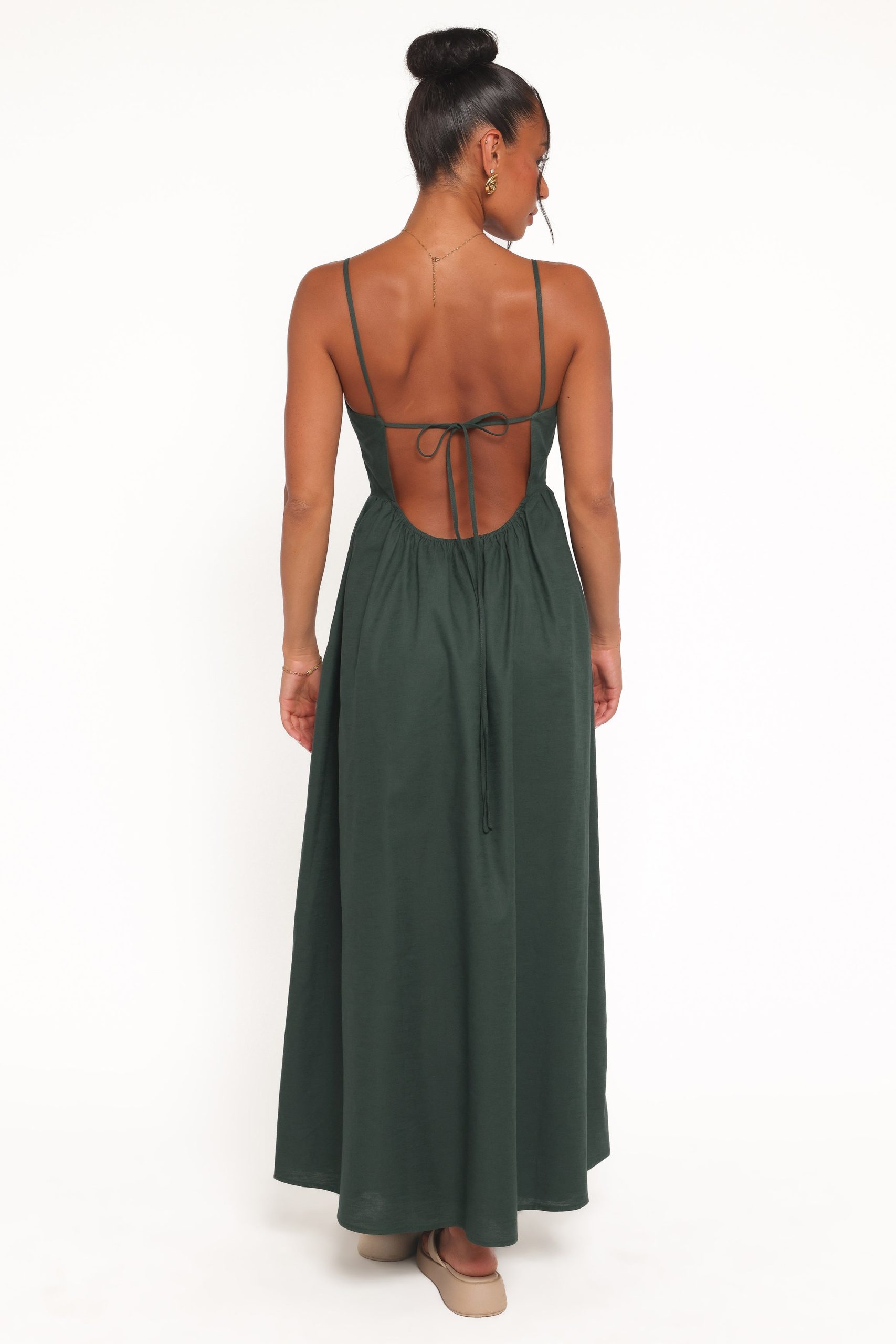 Savannah Maxi Dress - Forest Green - Image 3