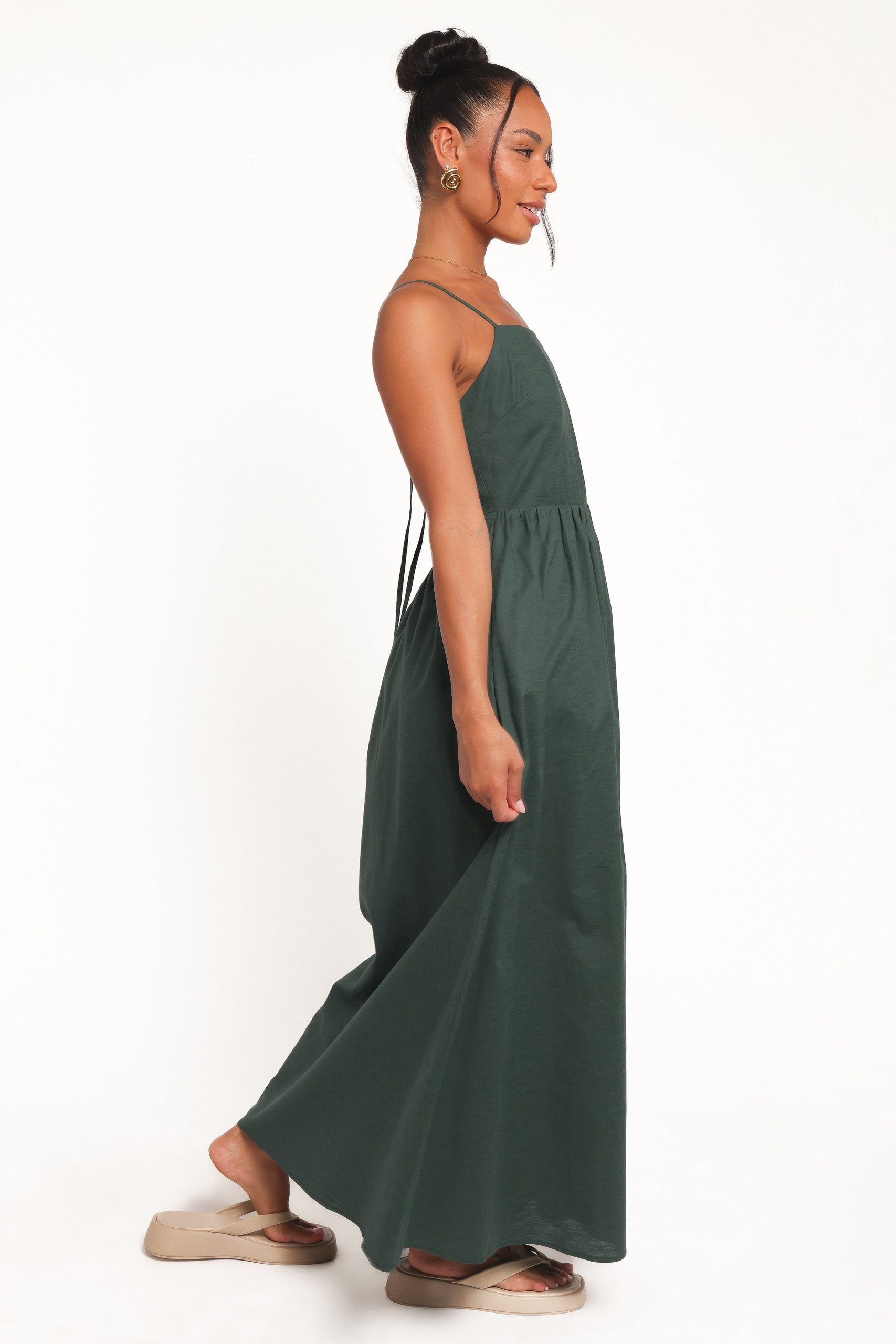 Savannah Maxi Dress - Forest Green - Image 5