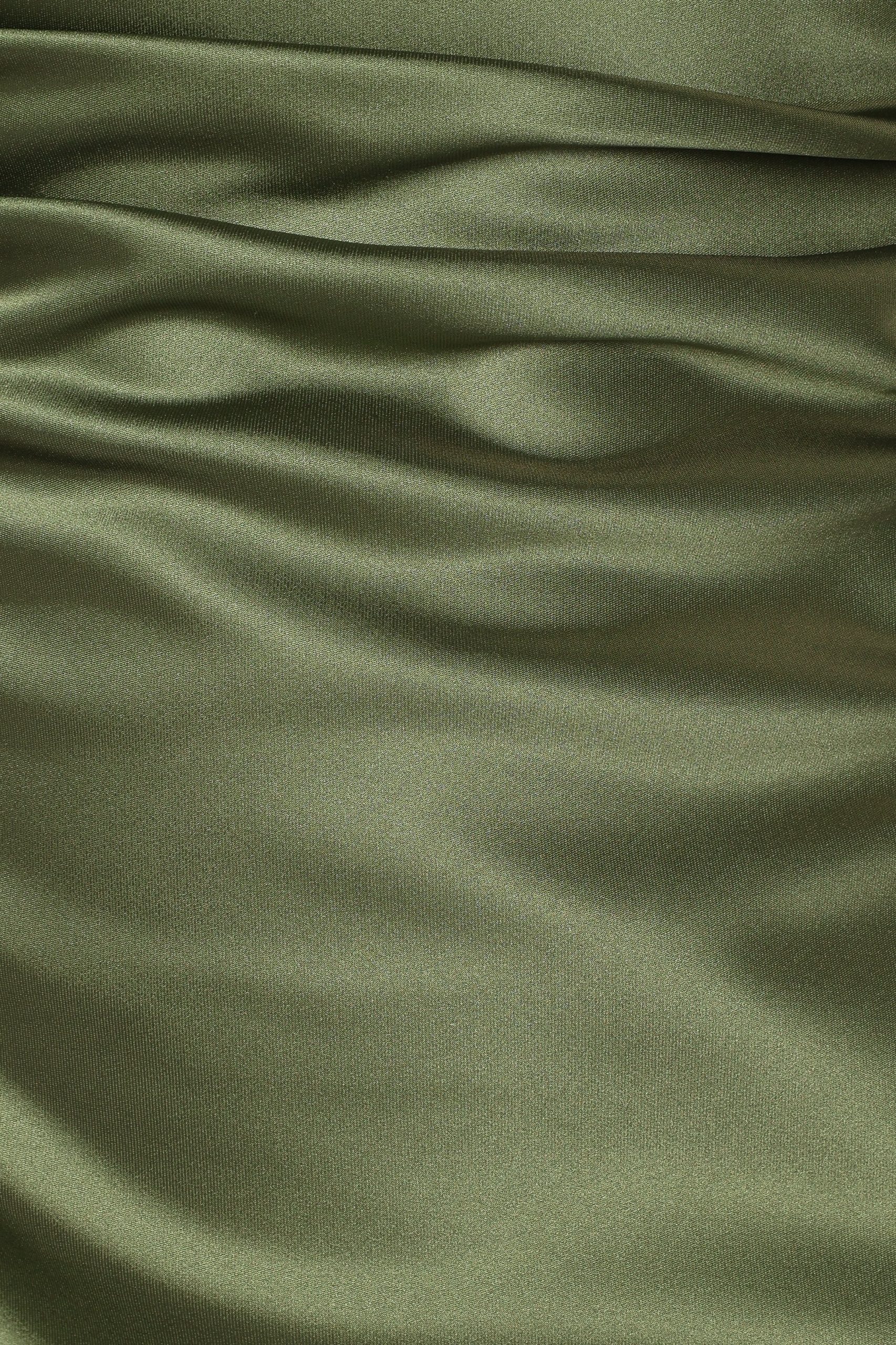 Selma Off Shoulder Maxi Dress - Olive - Image 7