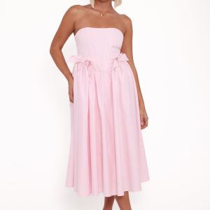 Seren Midi Dress - Pink
