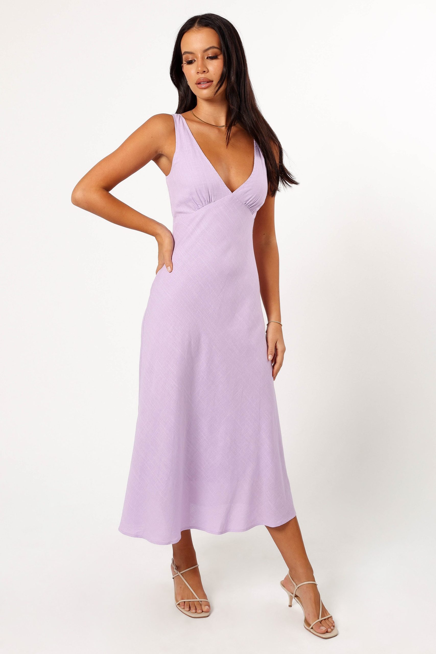 Shyla Midi Dress - Lilac - Image 8