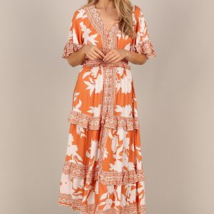 Silvio Maxi Dress - Orange