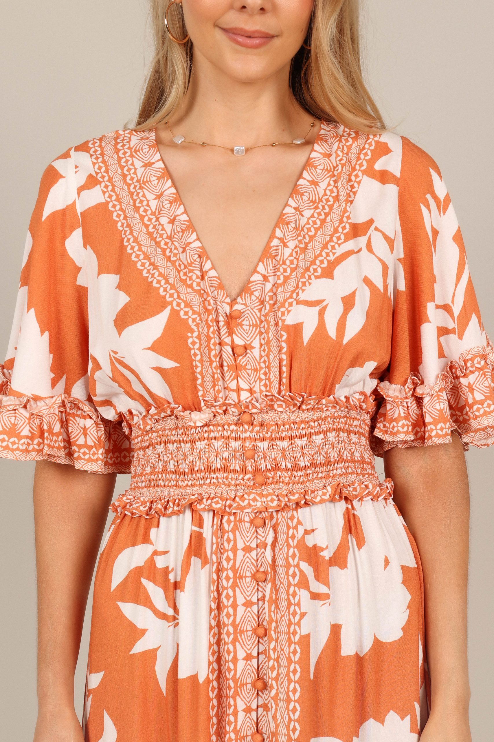 Silvio Maxi Dress - Orange - Image 2