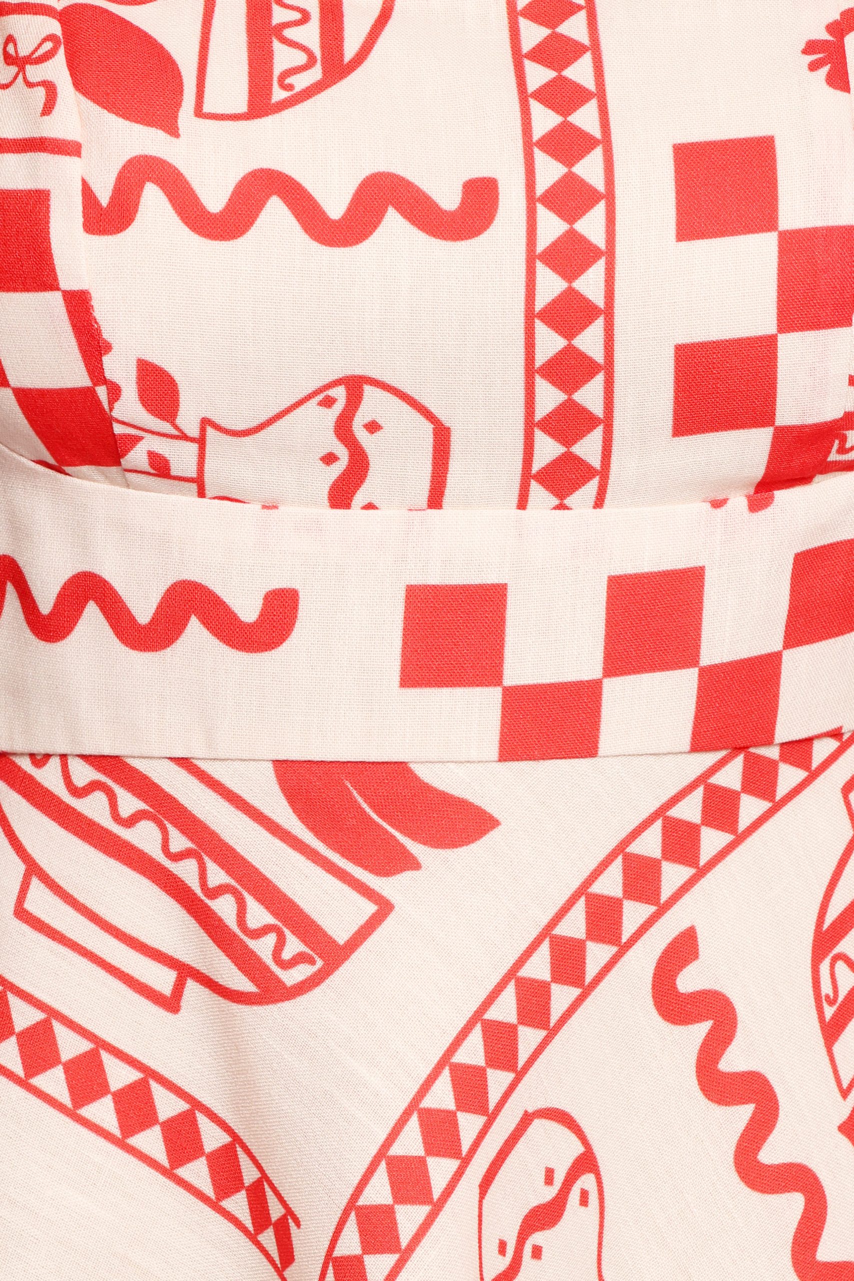 Sloan Mini Dress - Red Print - Image 8