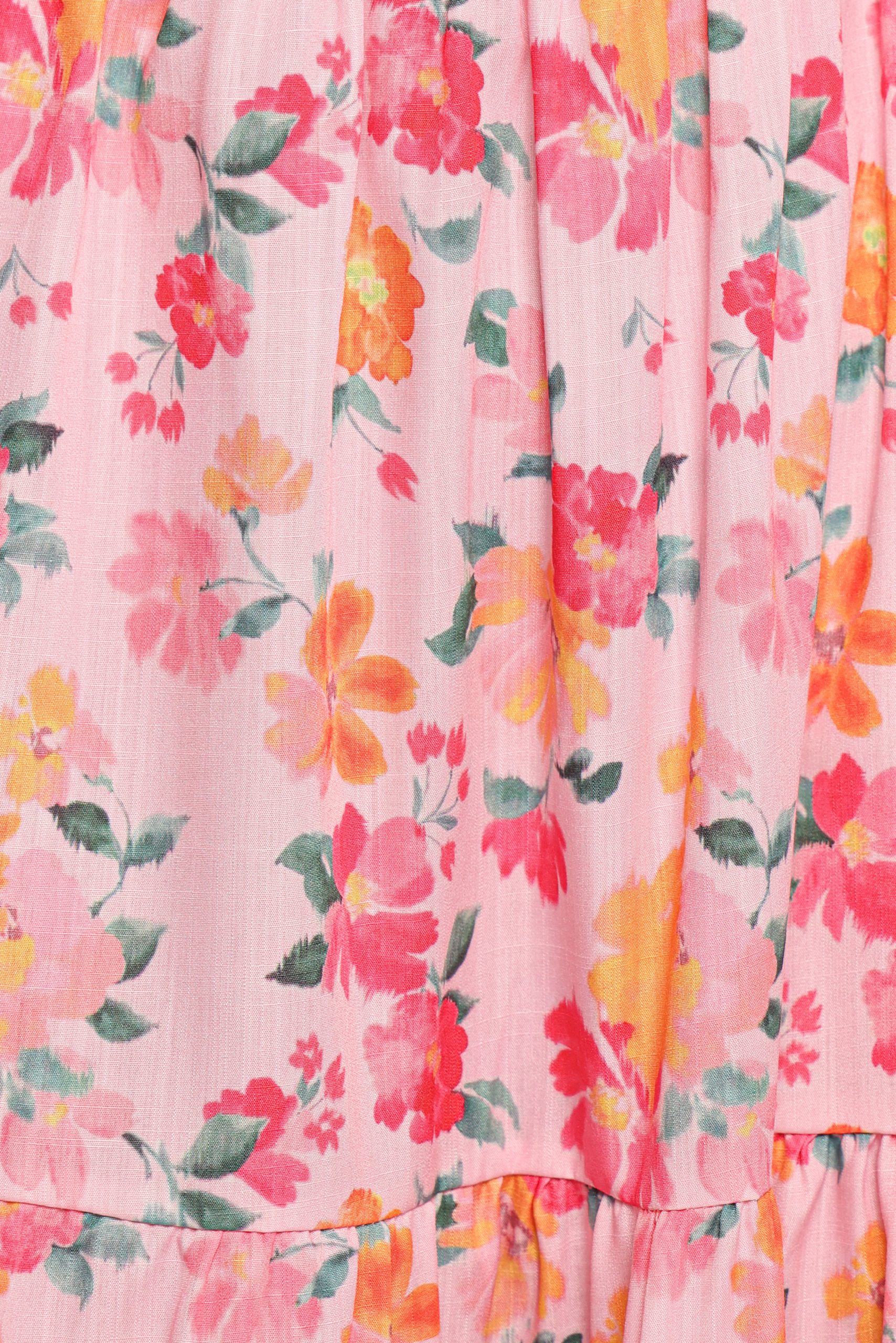 Soliel Midi Dress - Pink Floral - Image 6