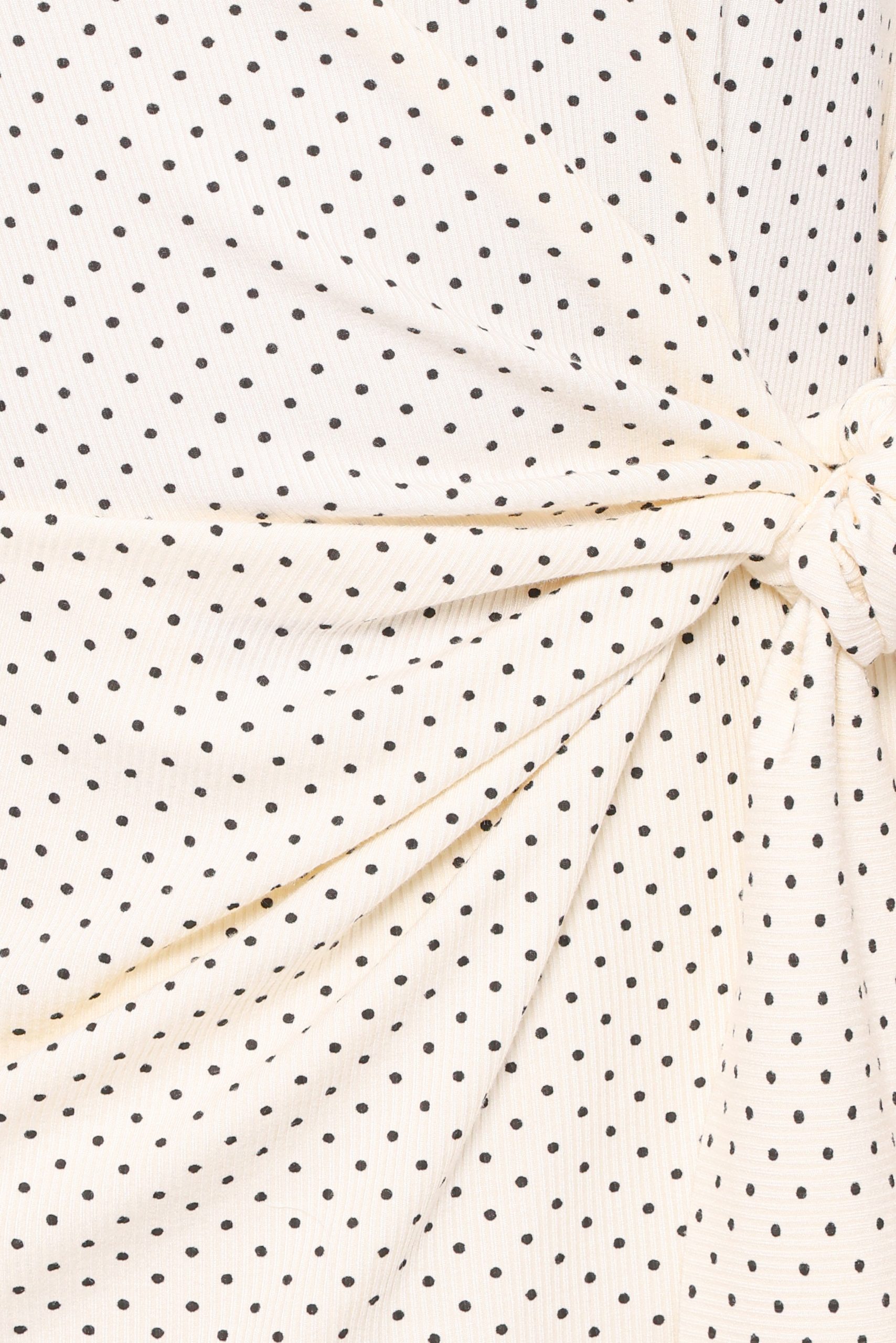 Sonia Mini Dress - White Polka Dot - Image 7