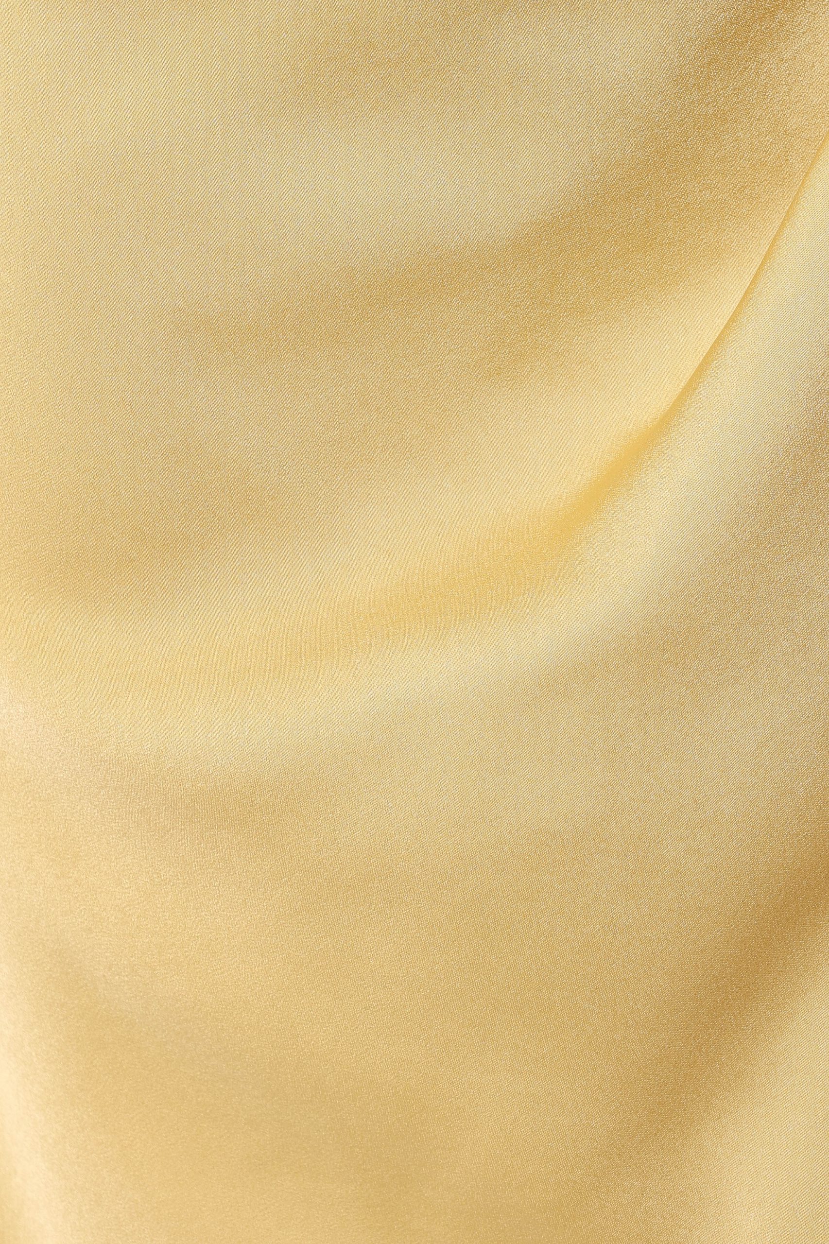 Sonny One Shoulder Midi Dress - Mustard - Image 7