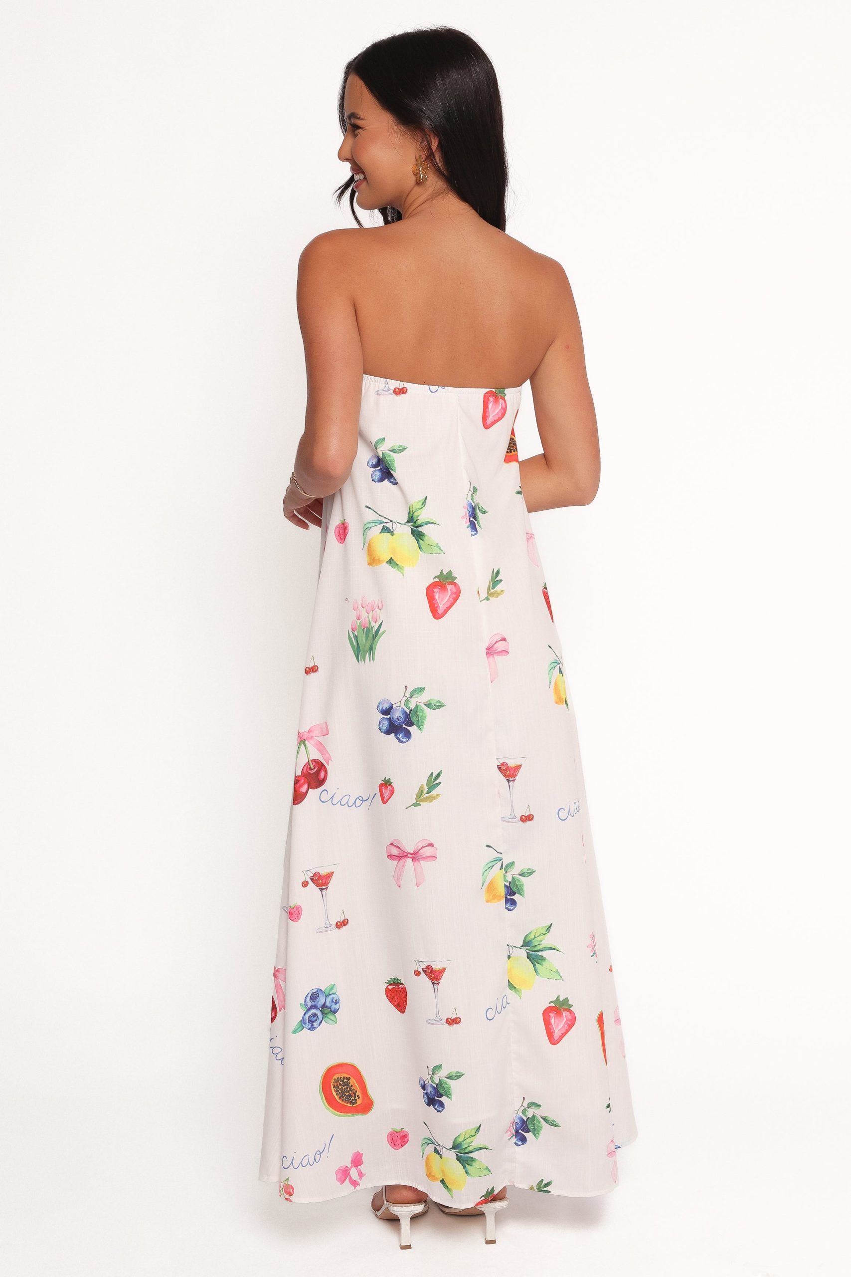 Soph Strapless Maxi Dress - Ciao Bow Print - Image 4