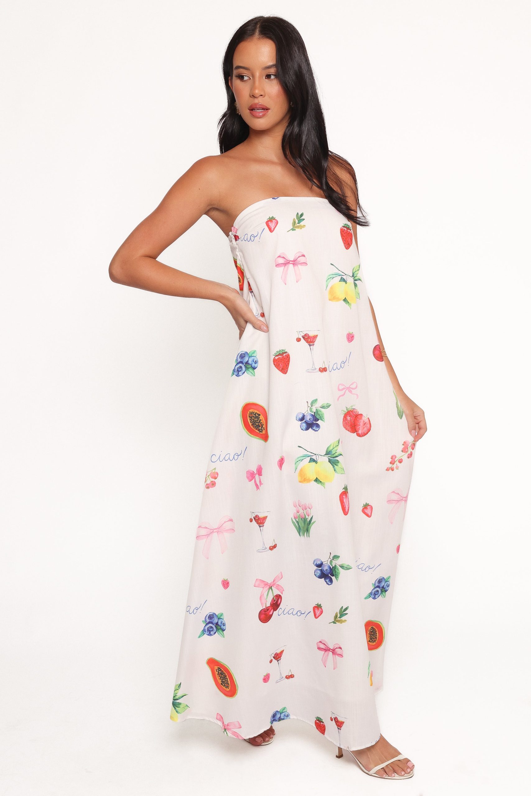 Soph Strapless Maxi Dress - Ciao Bow Print - Image 5