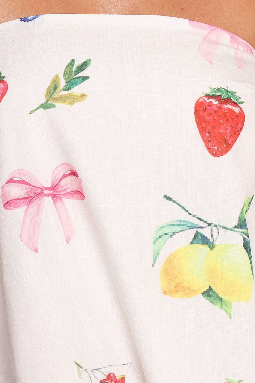 Soph Strapless Maxi Dress - Ciao Bow Print - Image 6