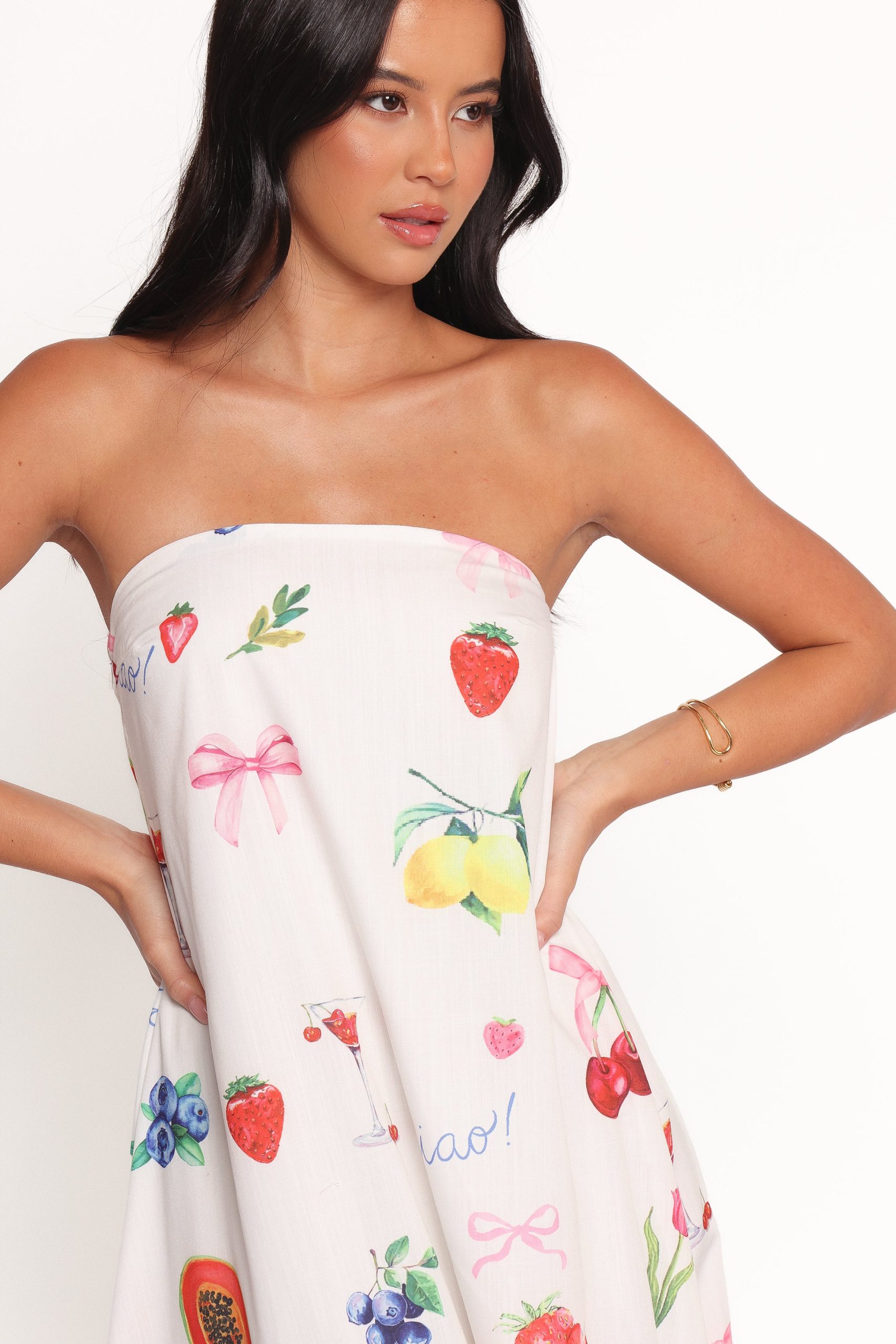 Soph Strapless Maxi Dress - Ciao Bow Print - Image 2
