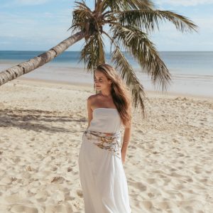 Soph Strapless Maxi Dress - White