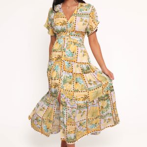 Sorrento Maxi Dress - Tropical Sun