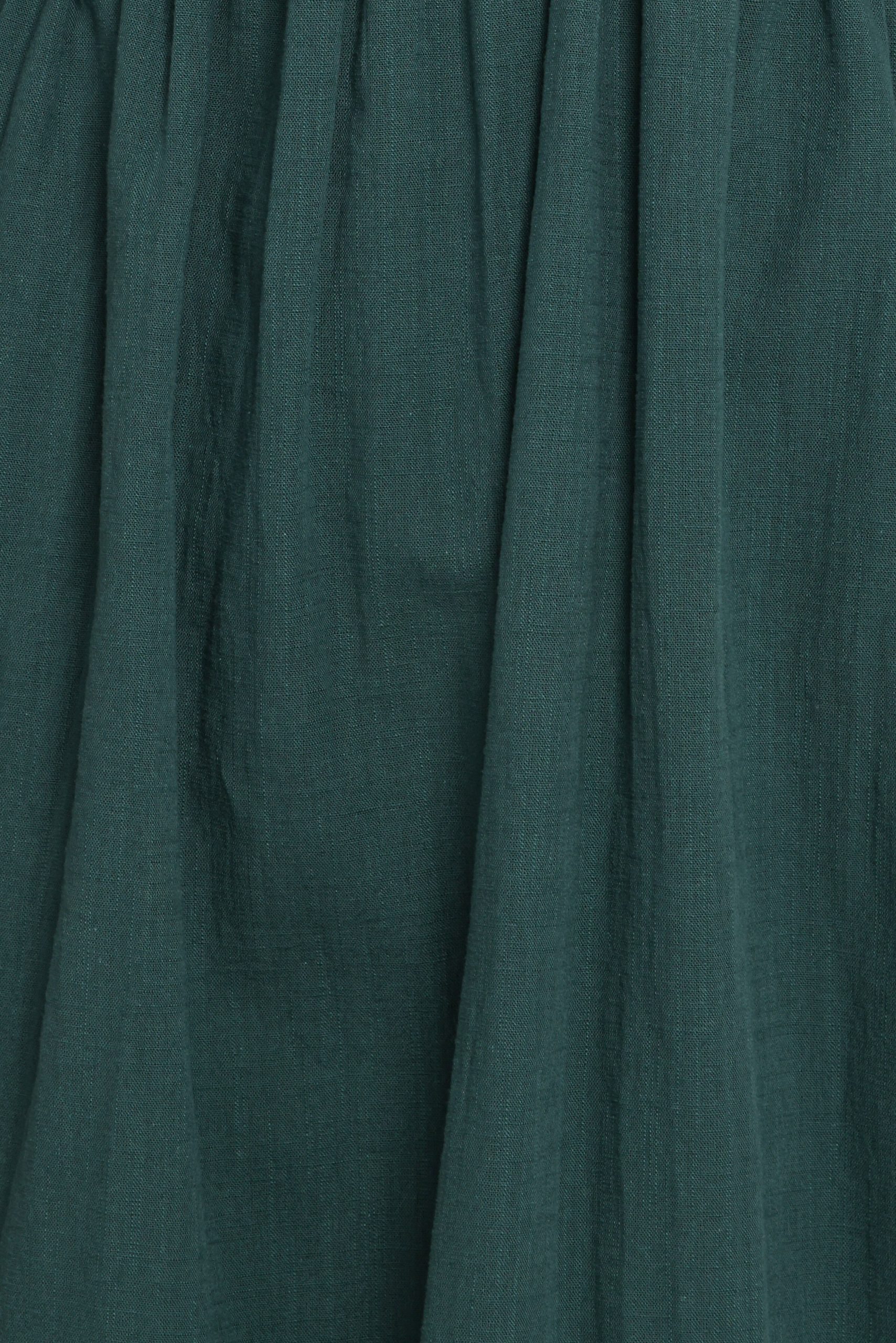 Sullivan Puff Sleeve Maxi Dress - Forest Green - Image 7