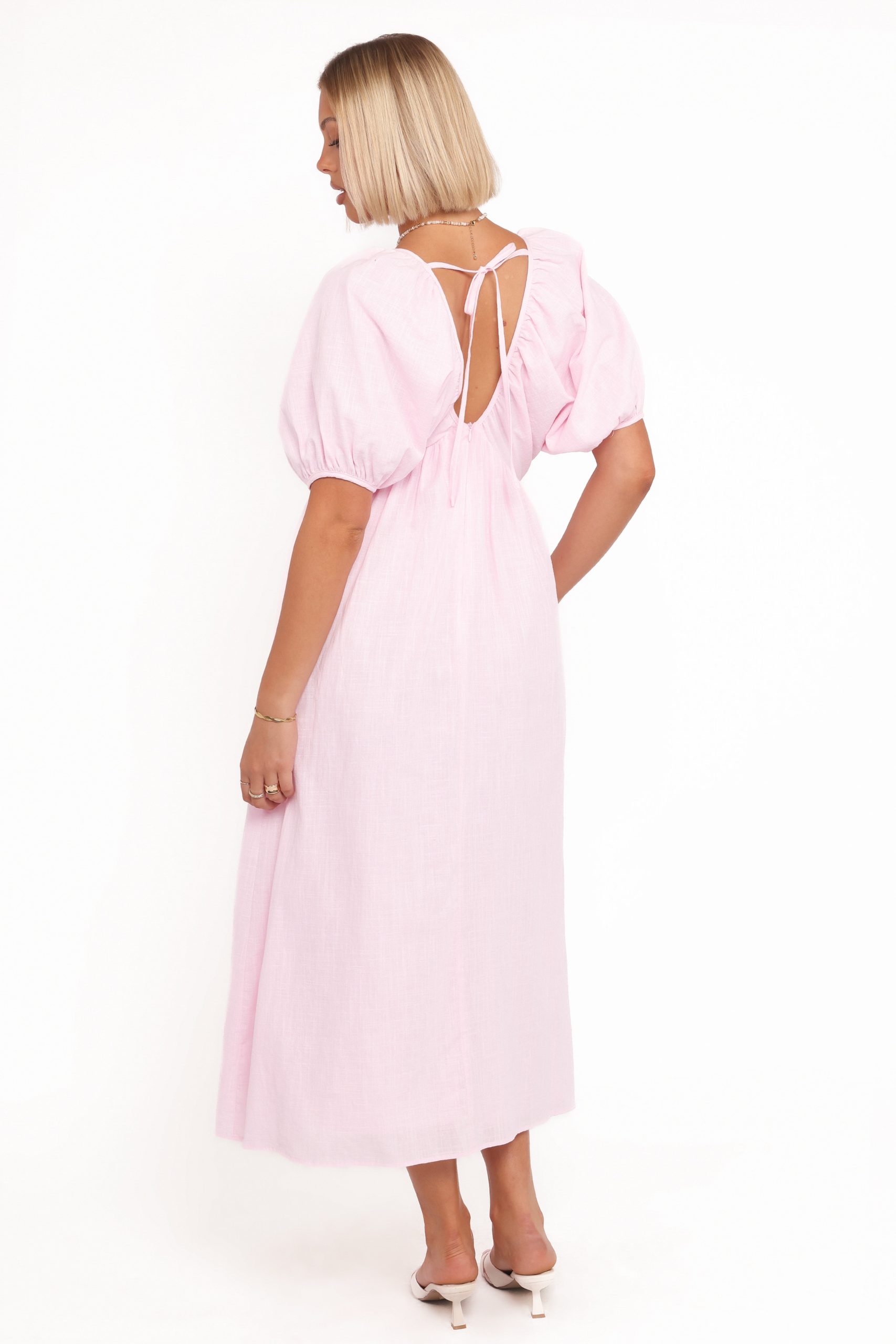 Sullivan Puff Sleeve Maxi Dress - Pink - Image 4