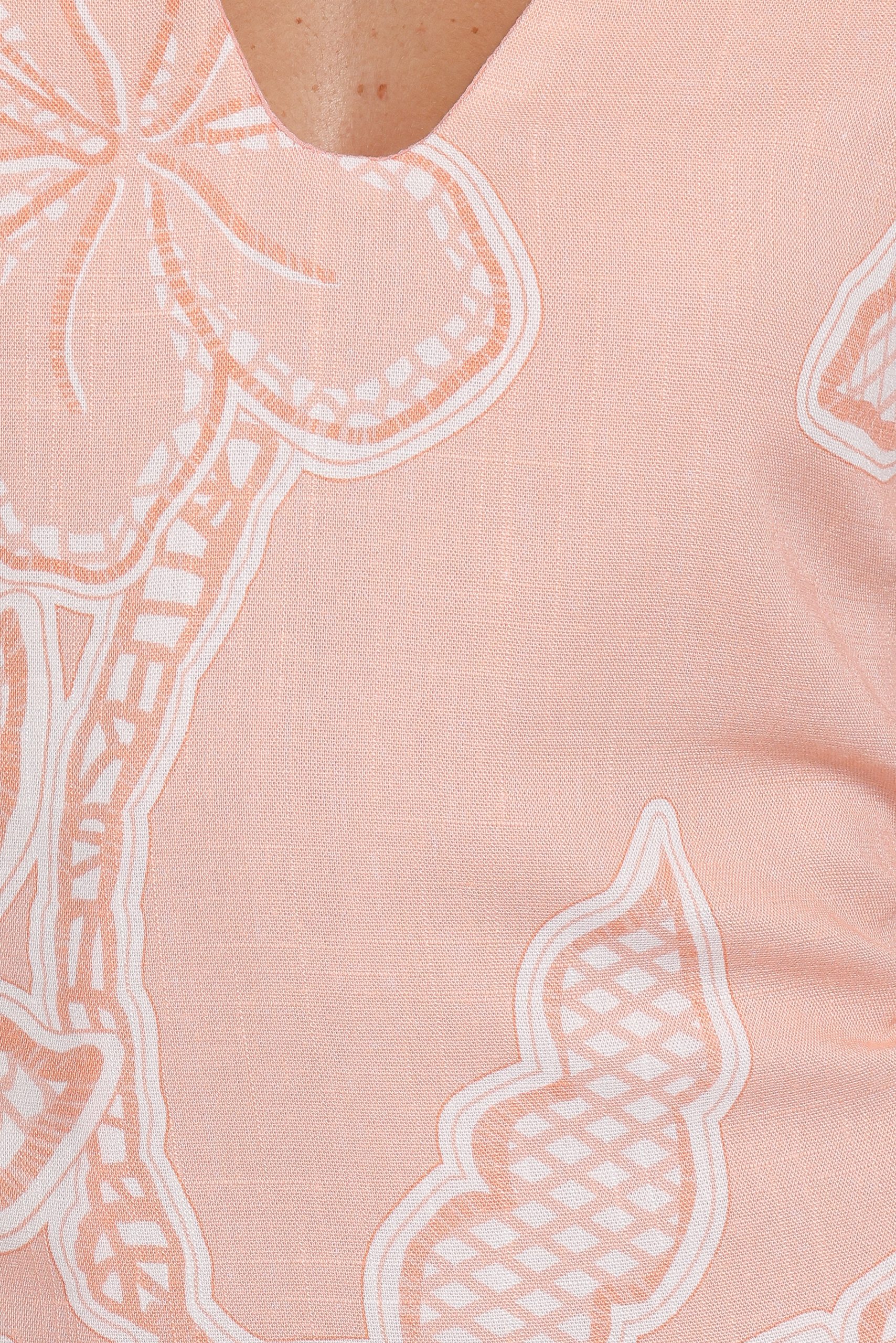 Tamika Mini Dress - Peach Floral - Image 7