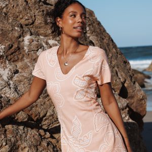 Tamika Mini Dress - Peach Floral
