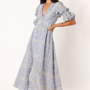 Tani Midi Dress - Blue