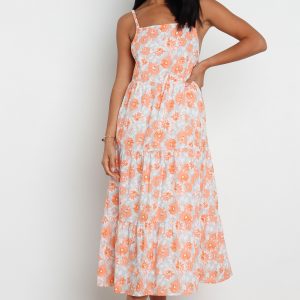 Tawo Dress - Orange Floral