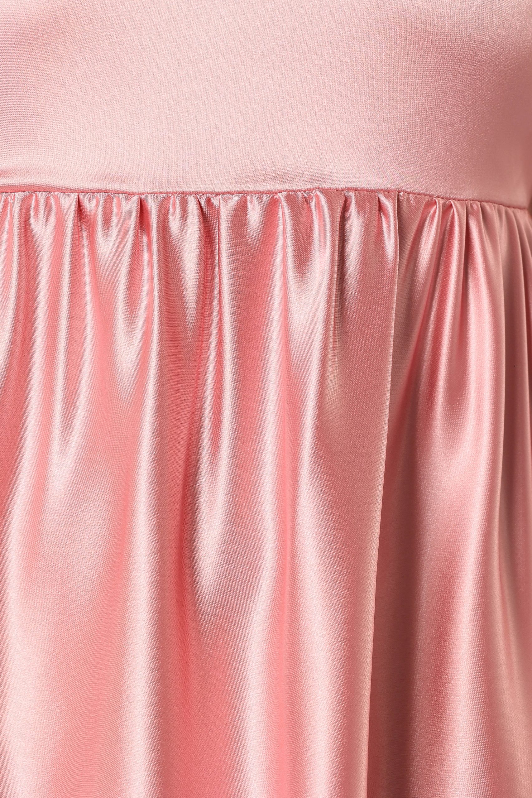 Teagan Bow Back Midi Dress - Soft Pink - Image 9