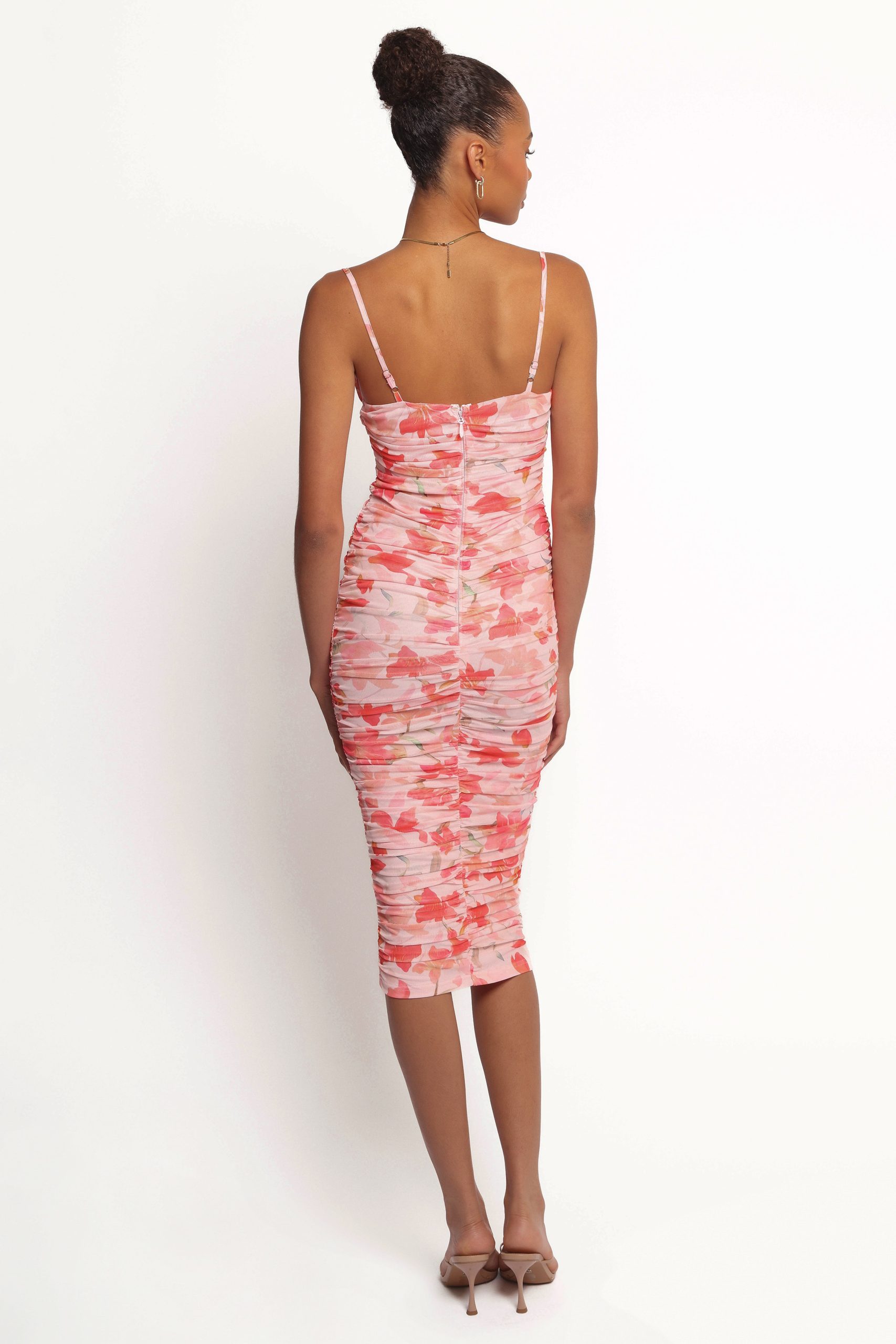 Tempest Midi Dress - Pink Floral - Image 2