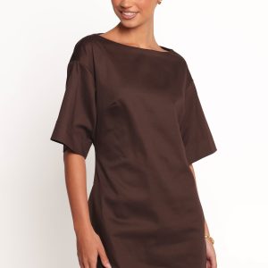Thorne Mini Dress - Chocolate