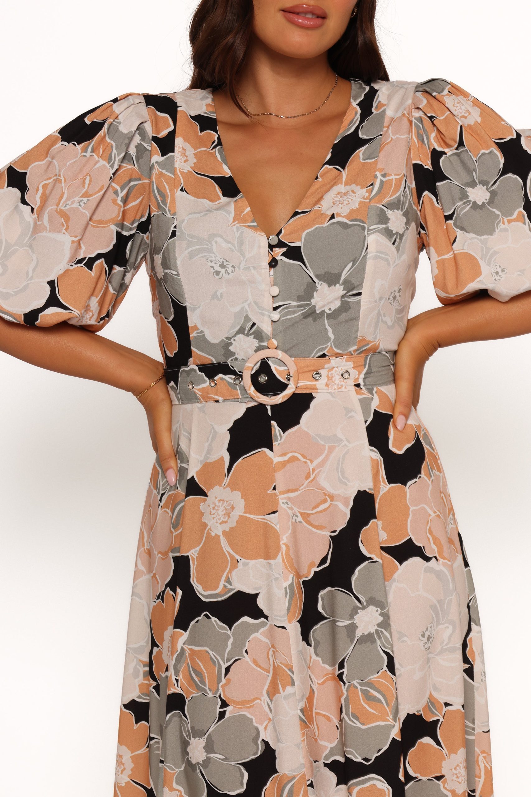 Tiarni Maxi Dress - Black Floral - Image 6