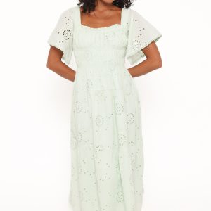 Tierney Midi Dress - Sage Green