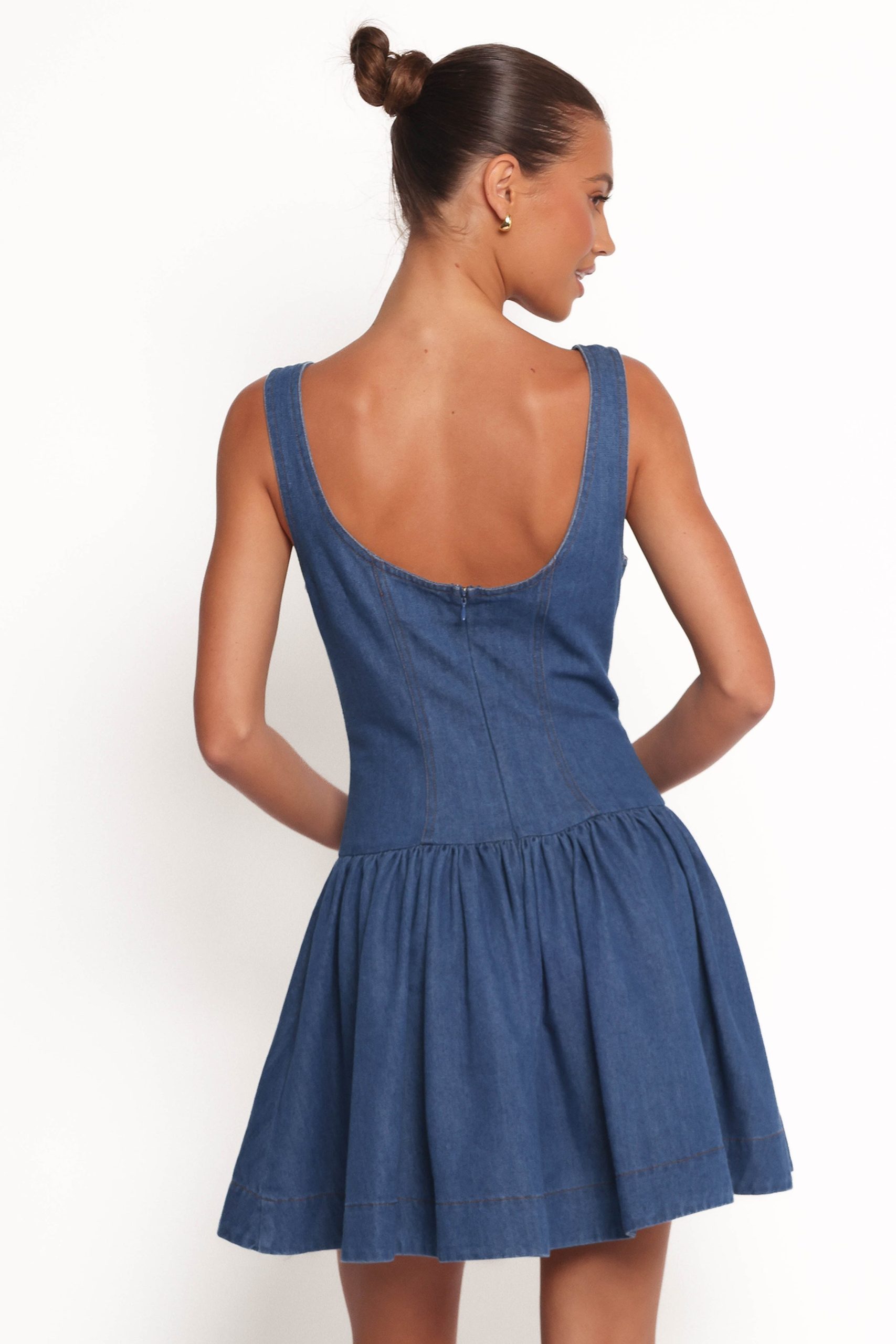 Tiziana Mini Dress - Indigo Denim - Image 2