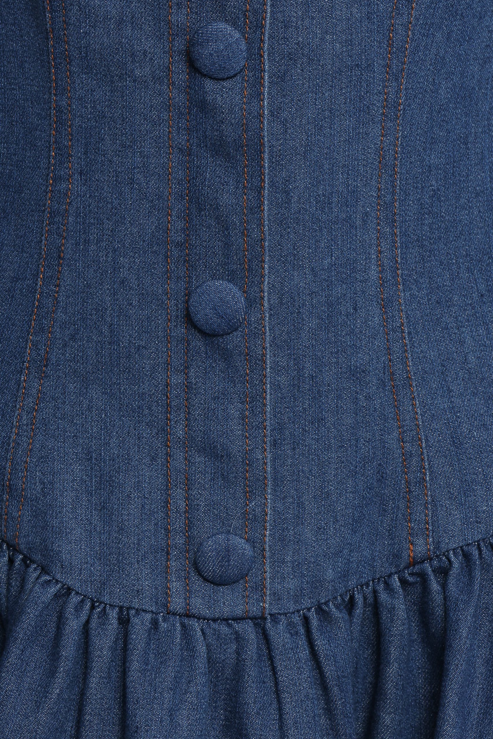 Tiziana Mini Dress - Indigo Denim - Image 6