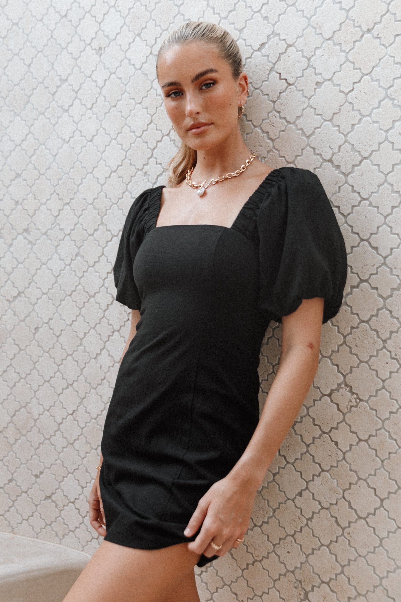 Tuscany Dress - Black - Image 11