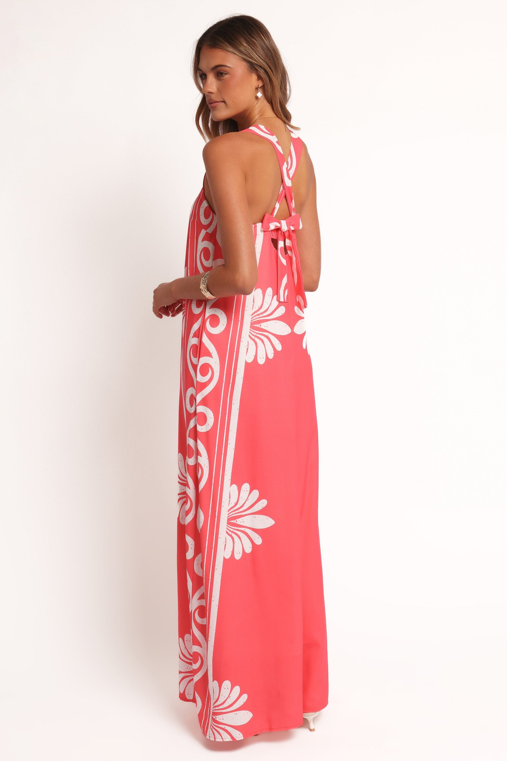 Valeria Maxi Dress - Coral - Image 4