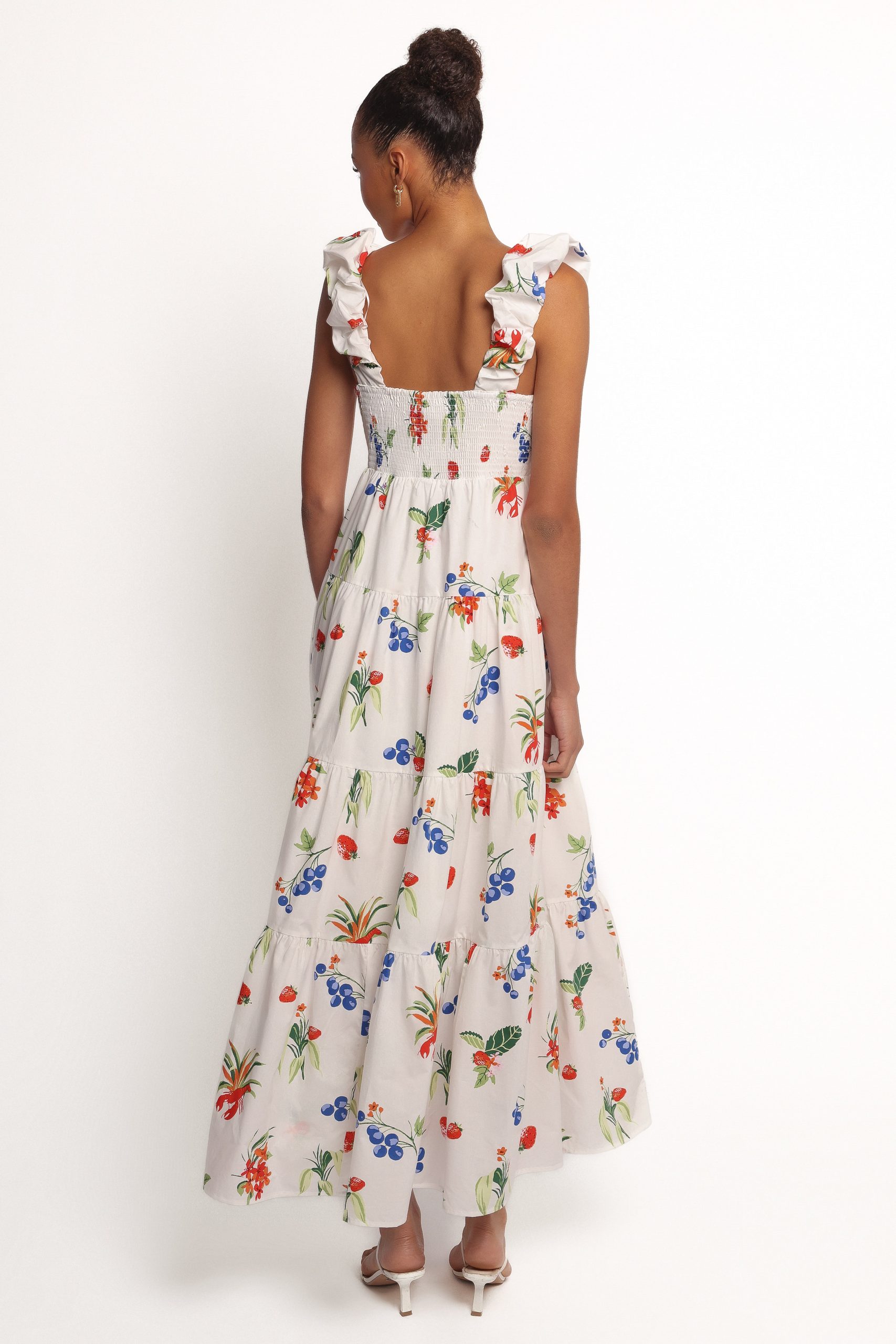 Valerie Maxi Dress - Off White/Red - Image 2